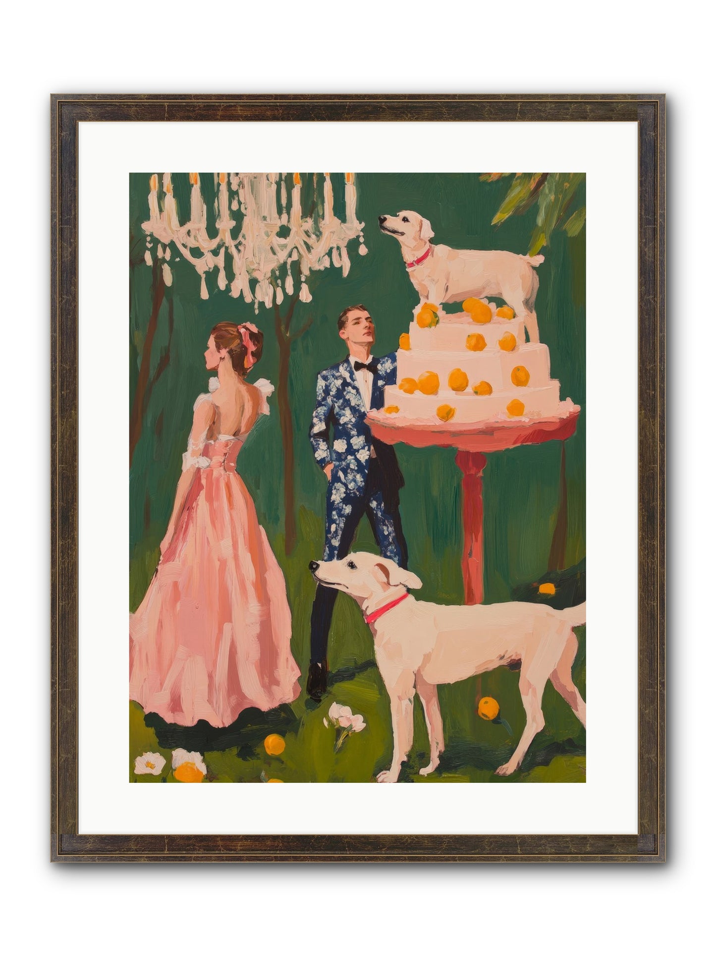 The Pastry Bandit Framed Print - Slimwoods Black/Gold 18x24