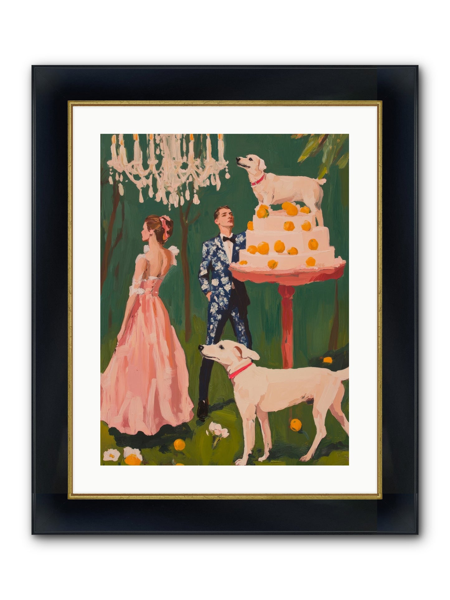 The Pastry Bandit Framed Print - Wide Black w/Gold 18x24