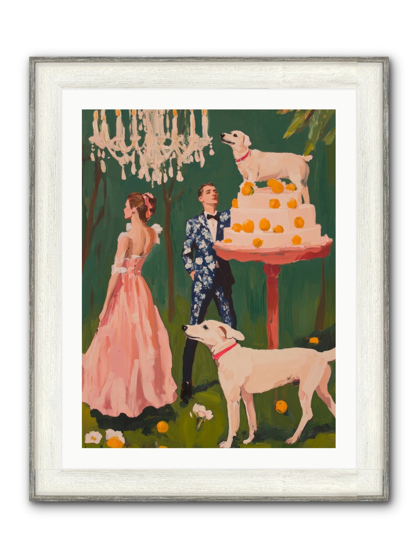 The Pastry Bandit Framed Print - Driftwood White 24x32