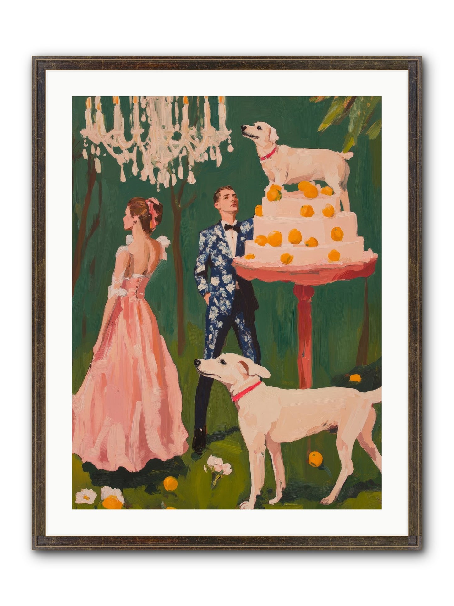 The Pastry Bandit Framed Print - Slimwoods Black/Gold 24x32