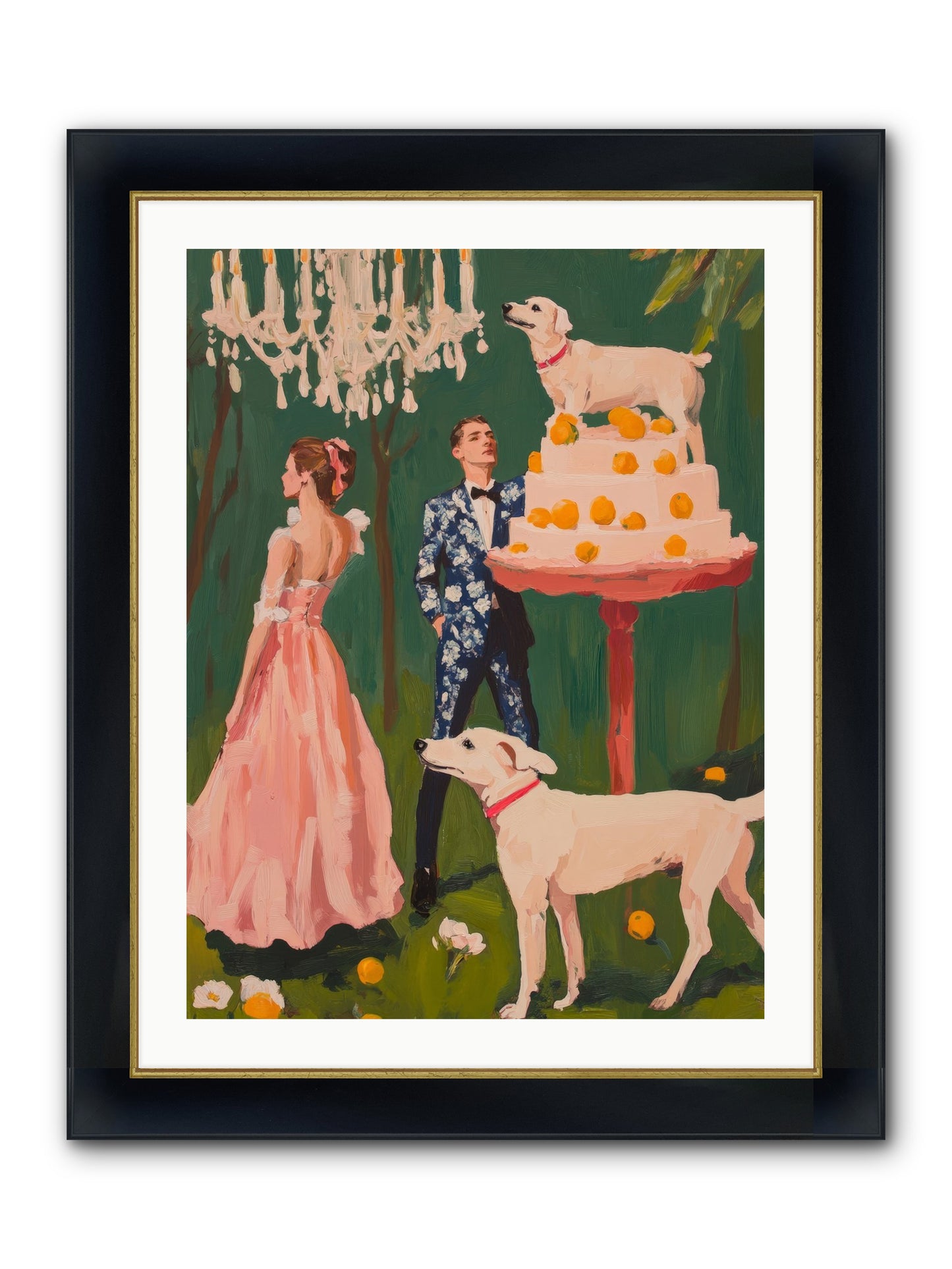 The Pastry Bandit Framed Print - Wide Black w/Gold 24x32