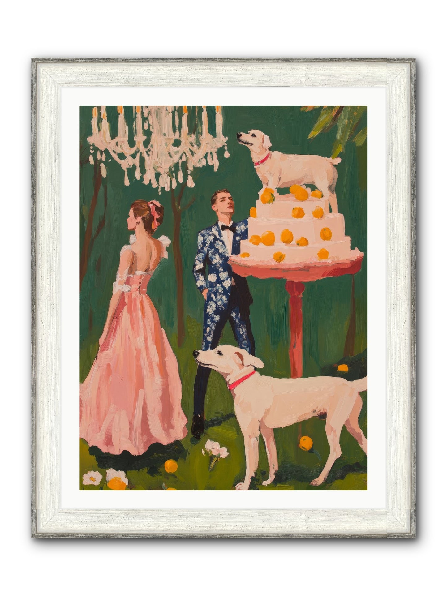 The Pastry Bandit Framed Print - Driftwood White 30x40
