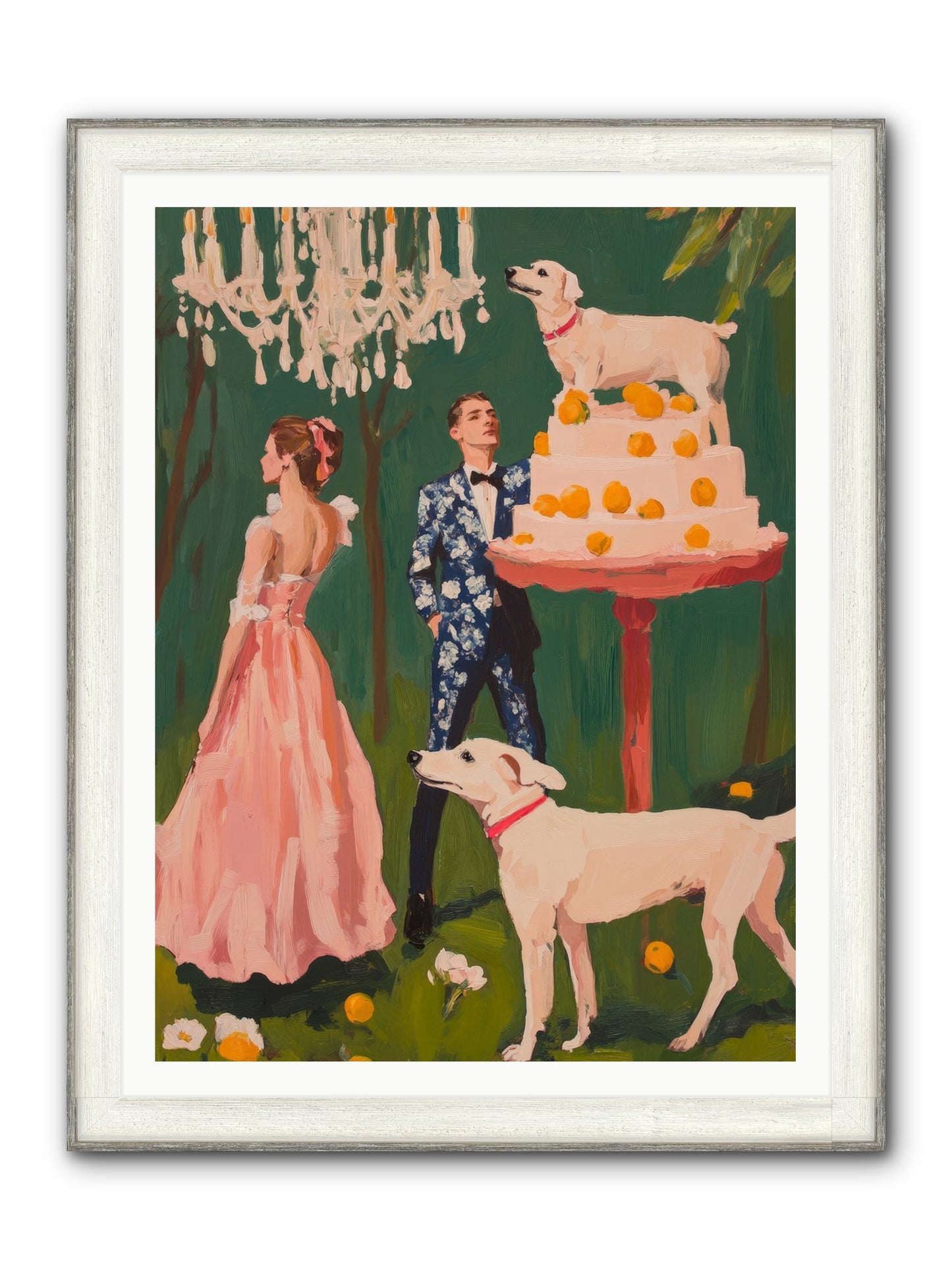 The Pastry Bandit Framed Print - Driftwood White 36x48