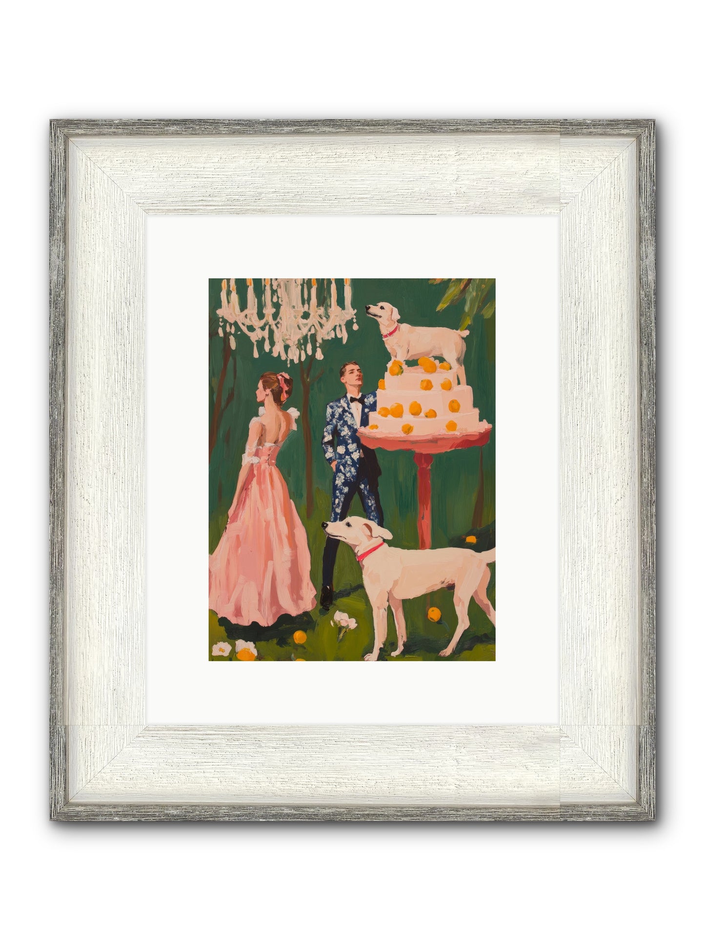 The Pastry Bandit Framed Print - Driftwood White 9x12