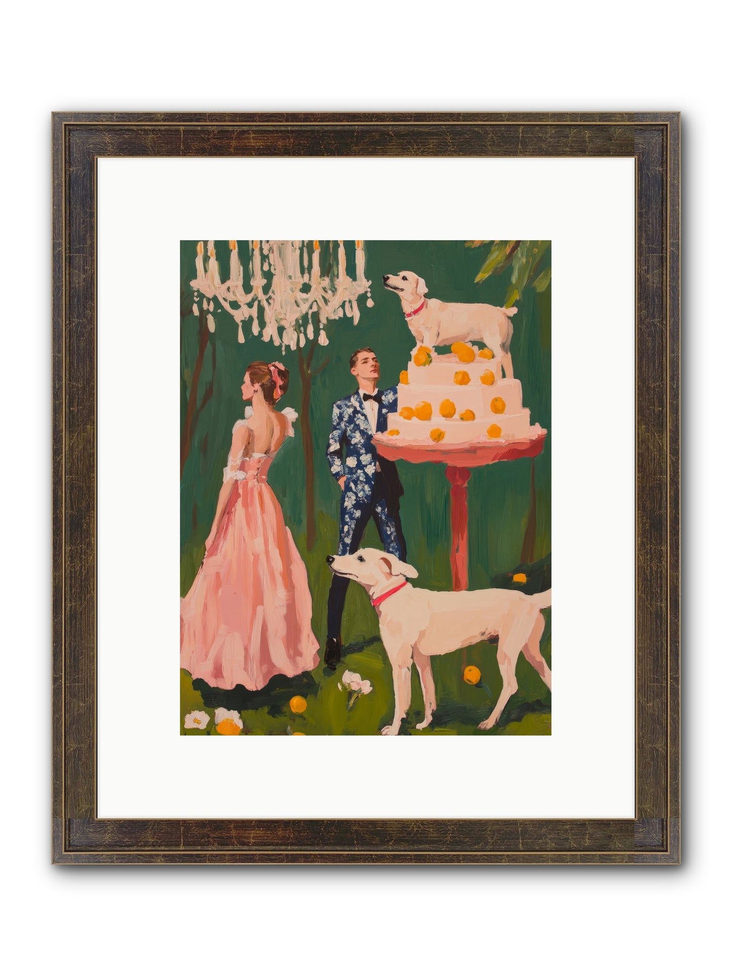 The Pastry Bandit Framed Print - Slimwoods Black/Gold 9x12