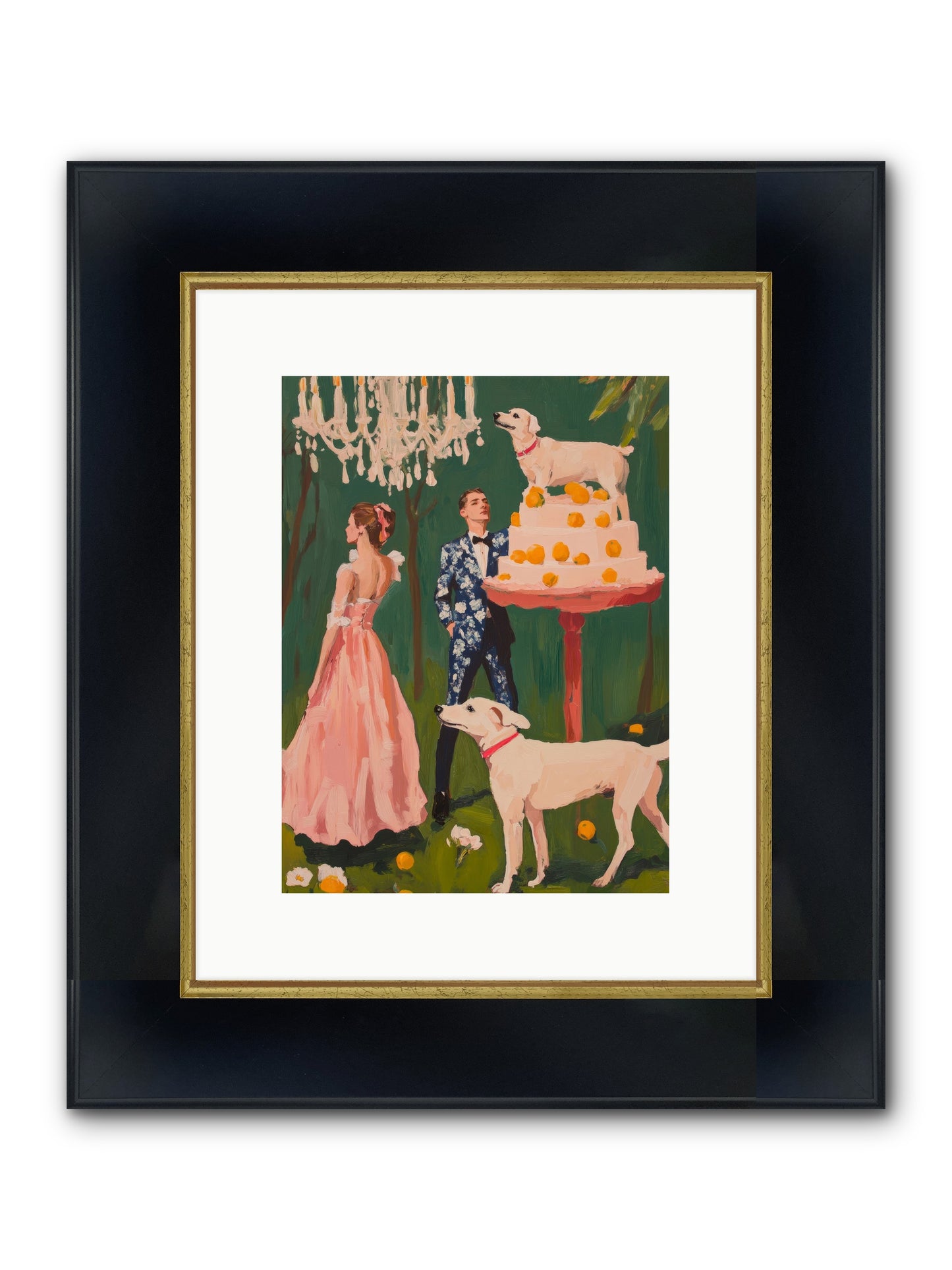 The Pastry Bandit Framed Print - Wide Black w/Gold 9x12