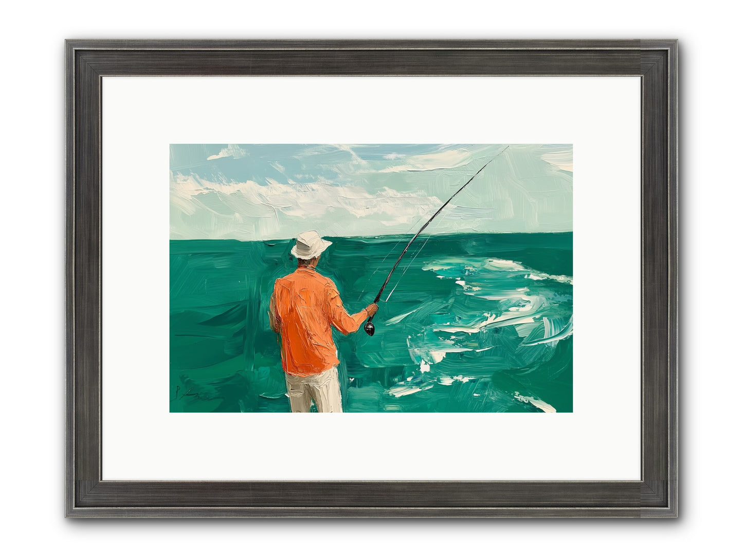 The Patient Hour Framed Print - Slimwoods Black/Silver 12x8