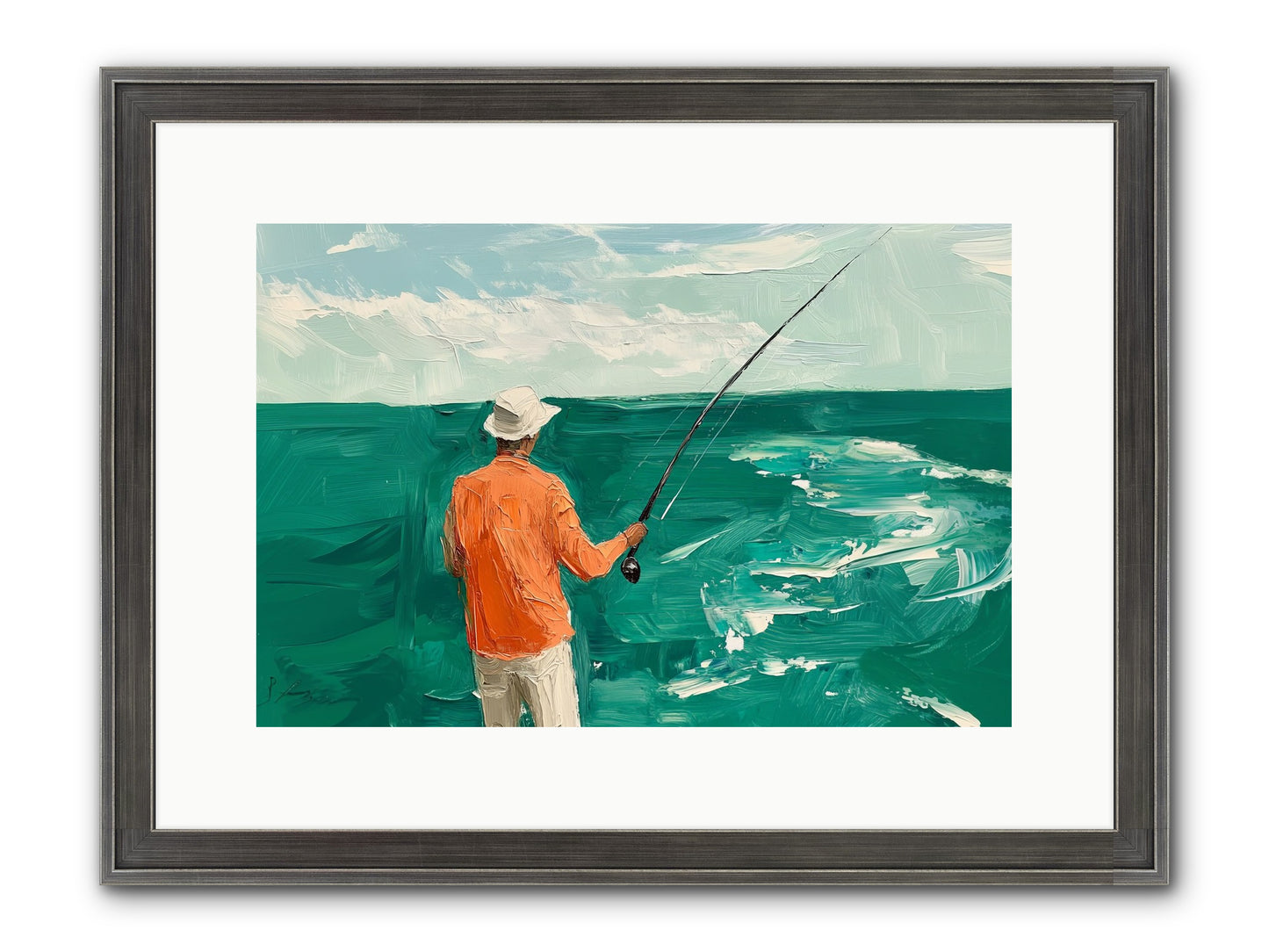 The Patient Hour Framed Print - Slimwoods Black/Silver 15x10