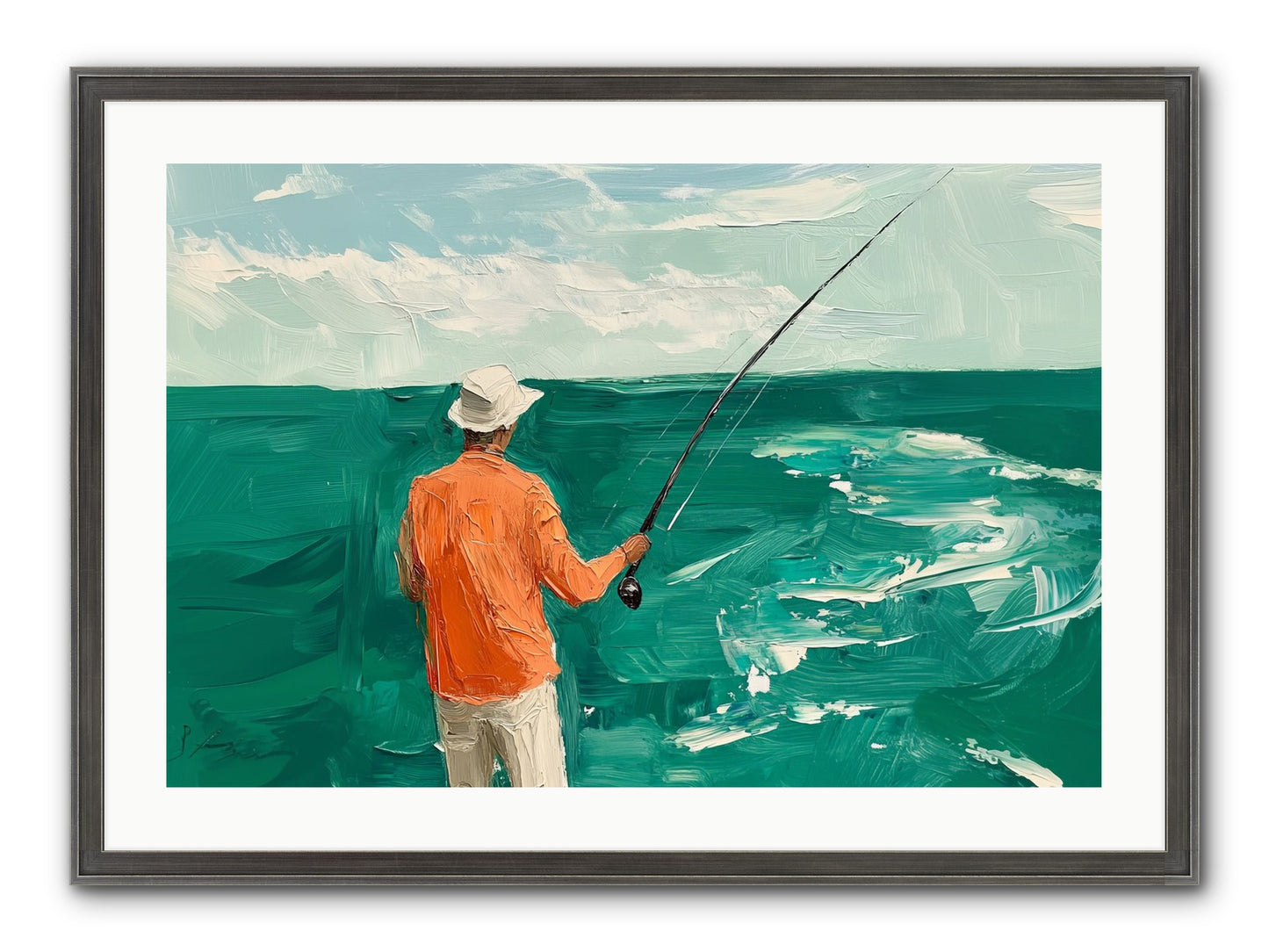 The Patient Hour Framed Print - Slimwoods Black/Silver 30x20