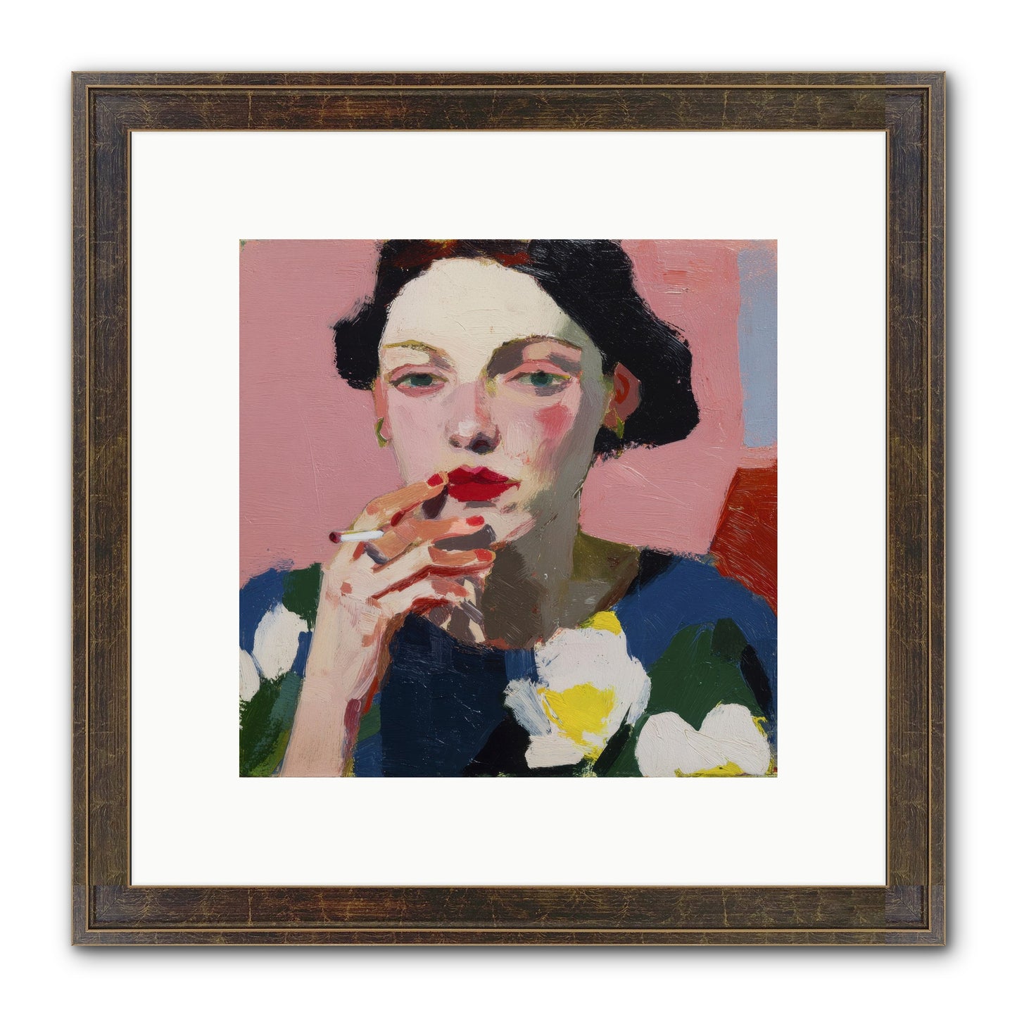 The Pause Between Framed Print - Slimwoods Black/Gold 10x10