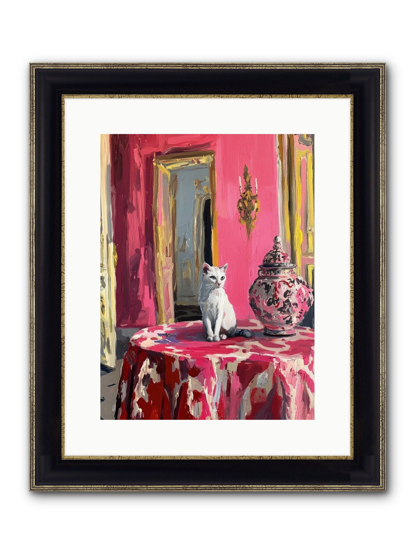 The Pearl Of Paradise Framed Print - Black & Gold 12x16