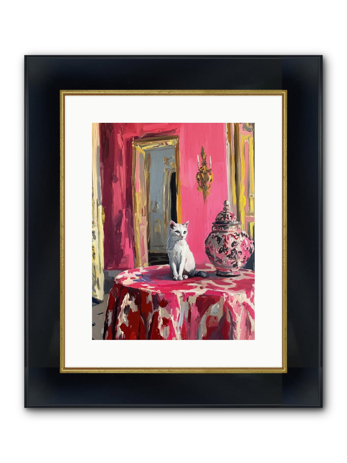 The Pearl Of Paradise Framed Print - Wide Black w/Gold 12x16