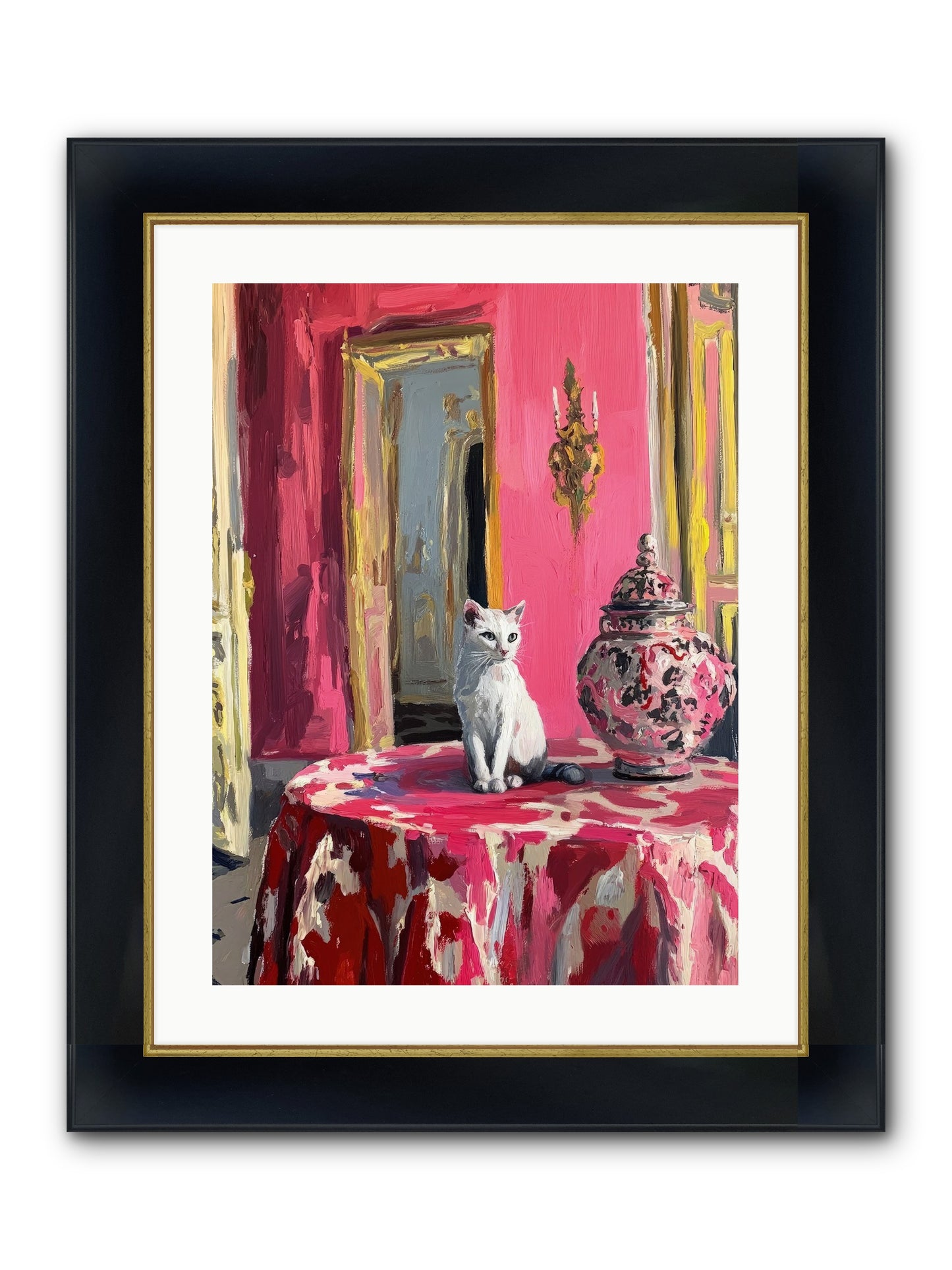 The Pearl Of Paradise Framed Print - Wide Black w/Gold 18x24