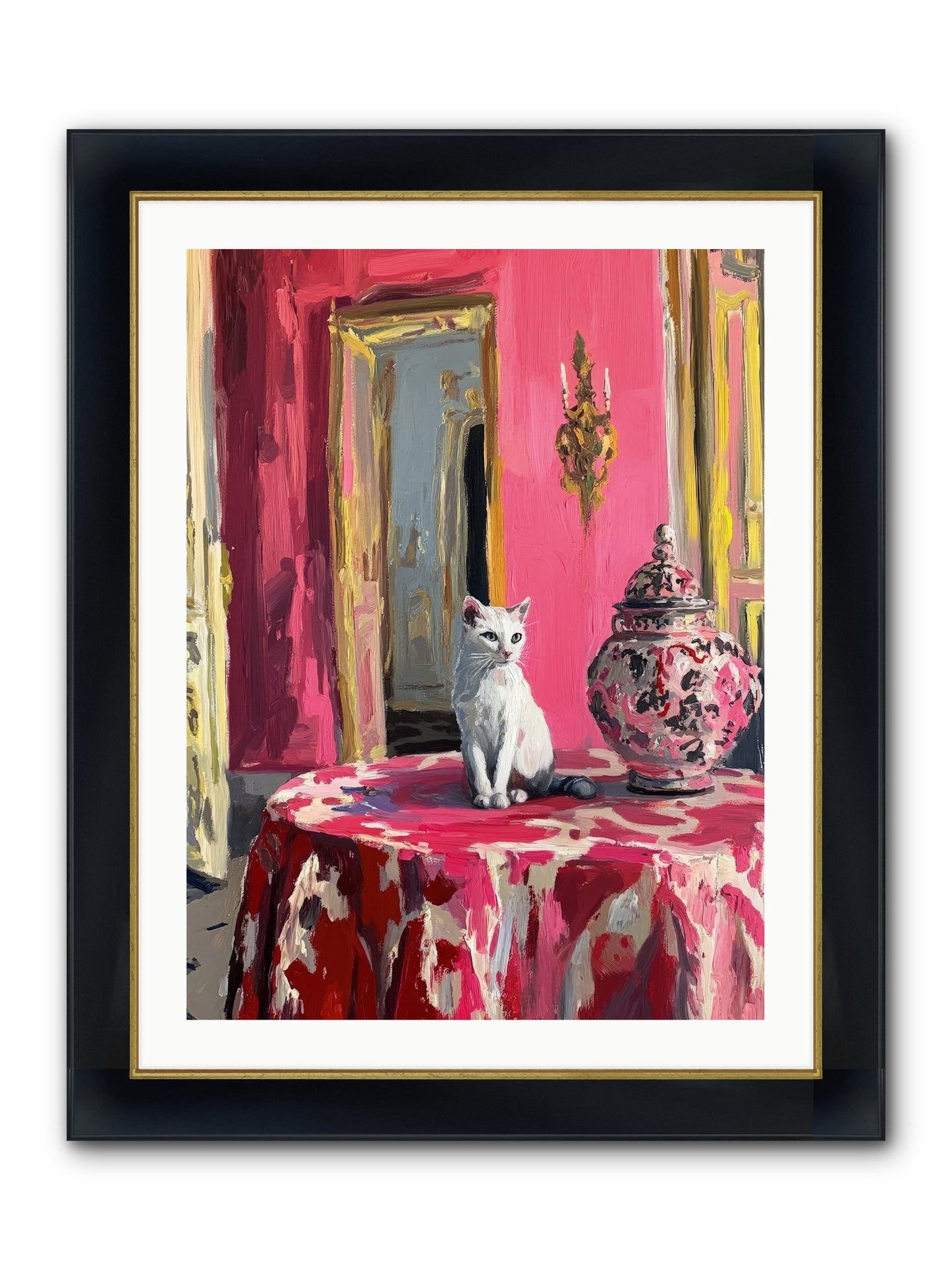 The Pearl Of Paradise Framed Print - Wide Black w/Gold 24x32