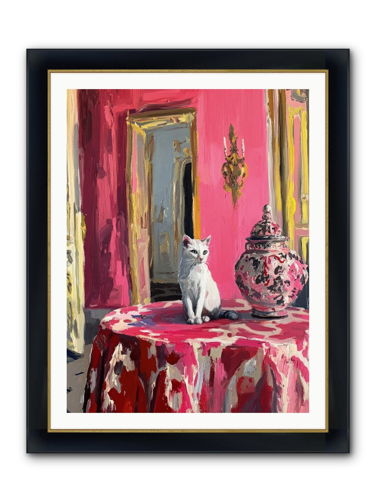 The Pearl Of Paradise Framed Print - Wide Black w/Gold 30x40