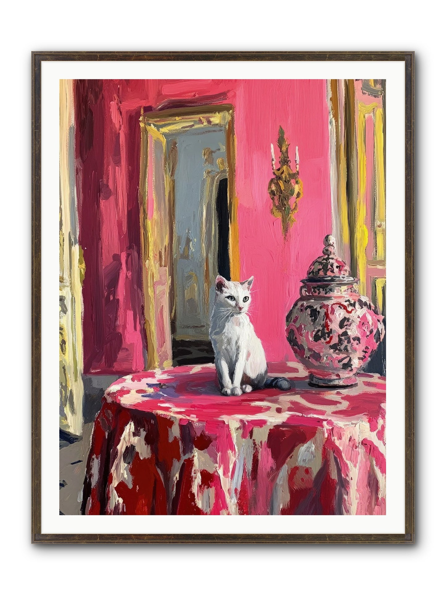 The Pearl Of Paradise Framed Print - Slimwoods Black/Gold 36x48