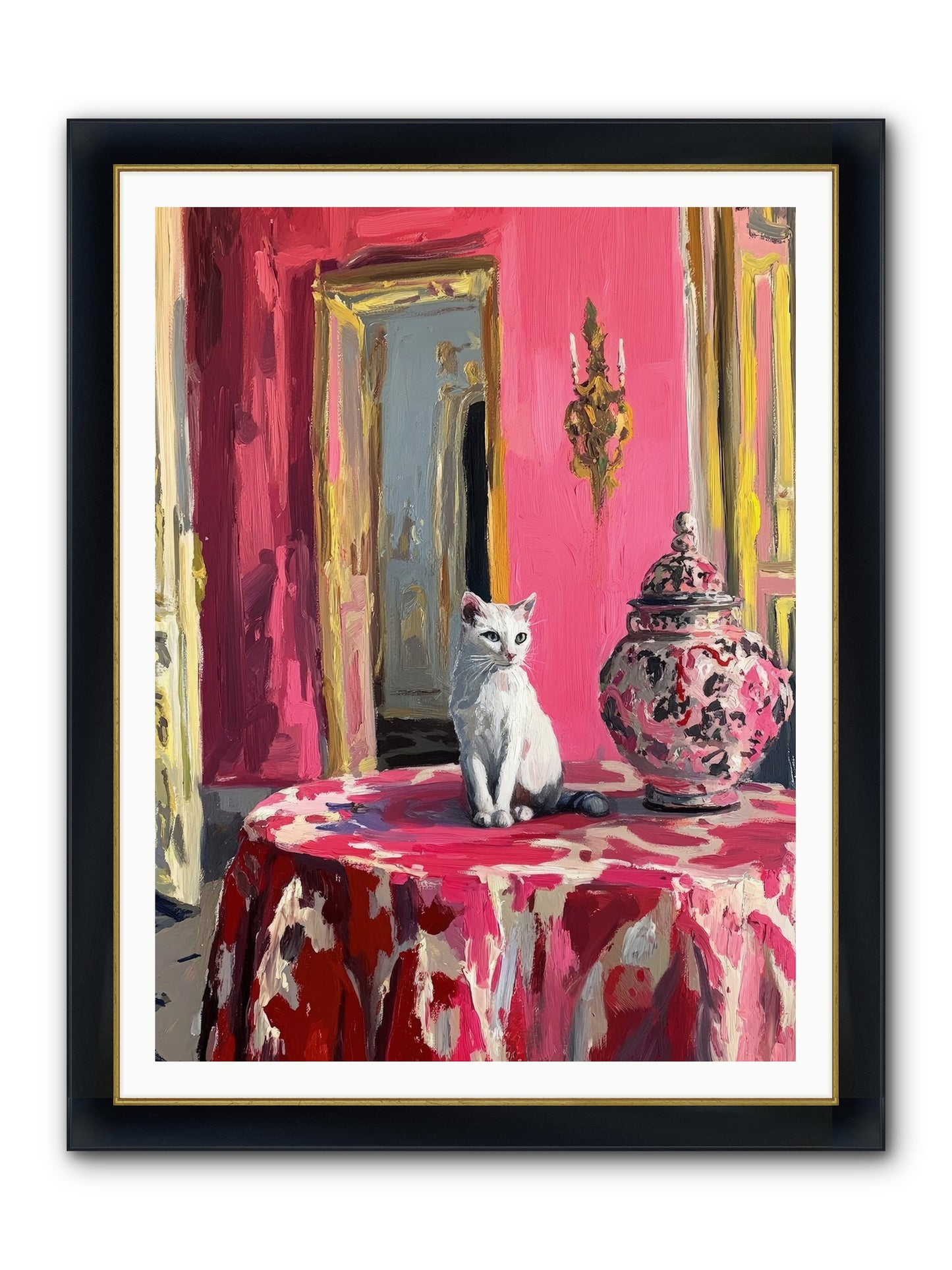 The Pearl Of Paradise Framed Print - Wide Black w/Gold 36x48