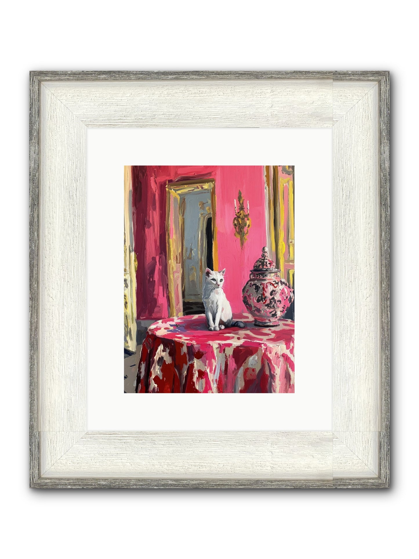 The Pearl Of Paradise Framed Print - Driftwood White 9x12