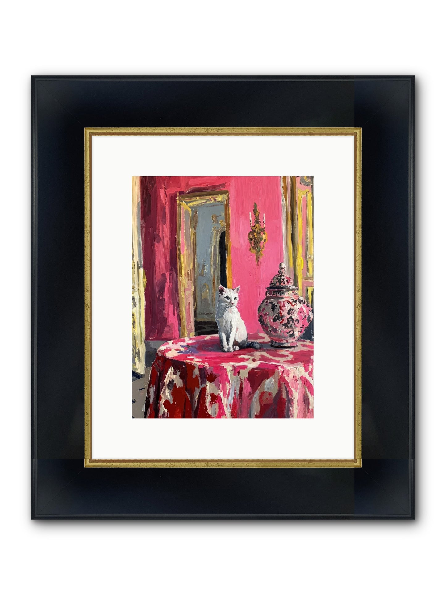 The Pearl Of Paradise Framed Print - Wide Black w/Gold 9x12