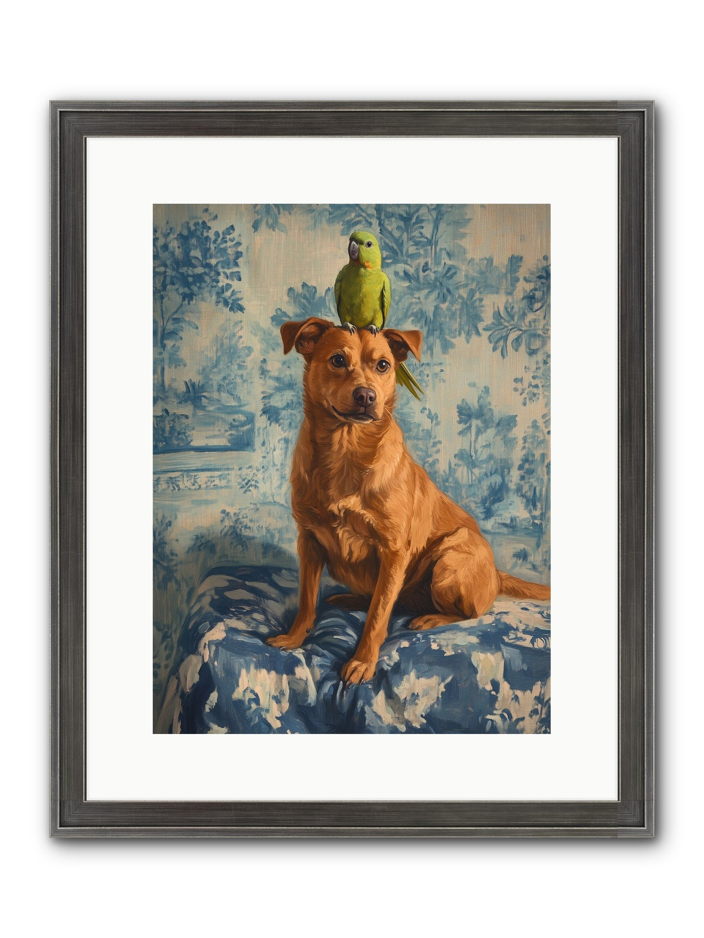 The Peculiar Perch Framed Print - Slimwoods Black/Silver 12x16