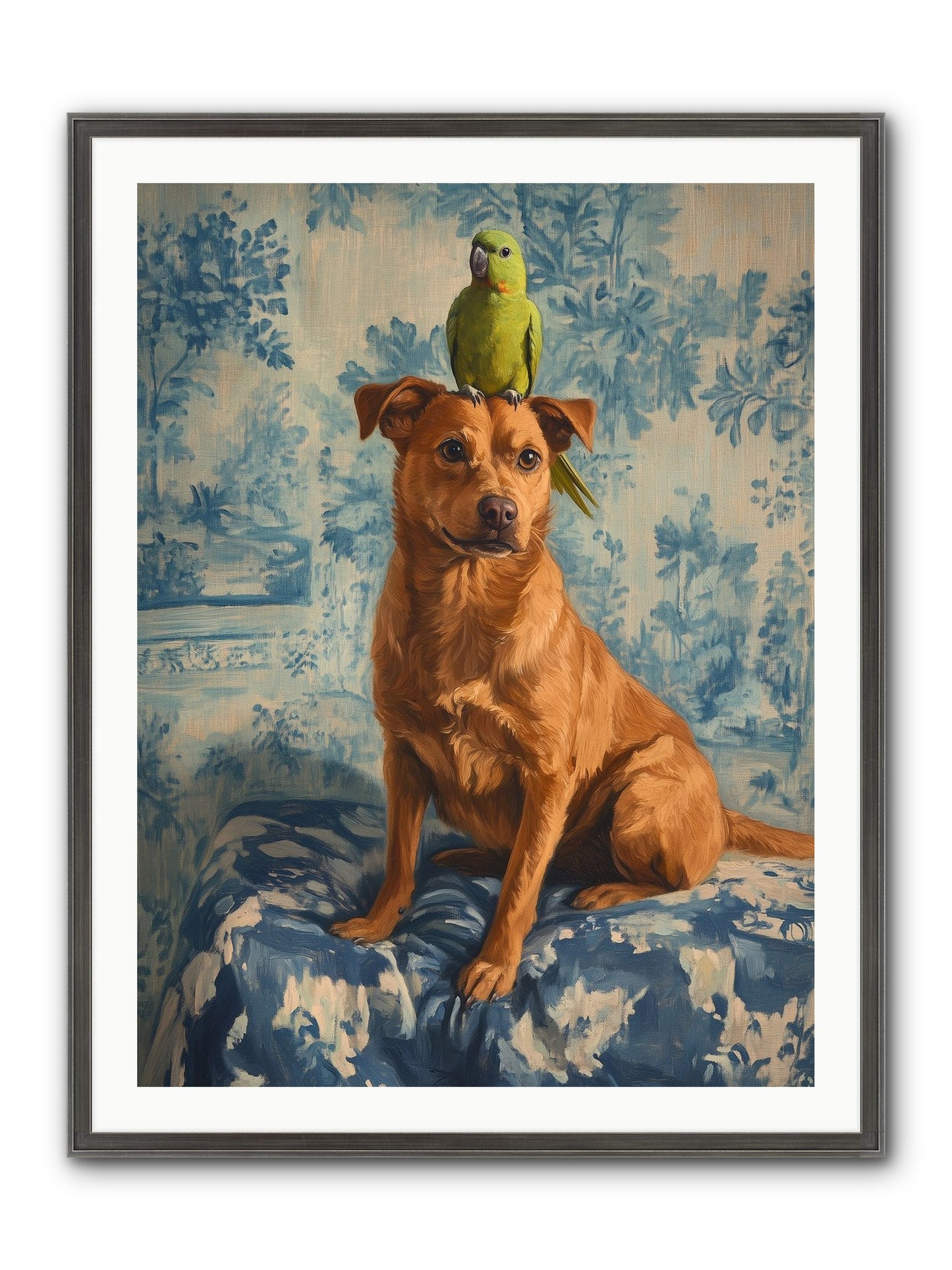 The Peculiar Perch Framed Print - Slimwoods Black/Silver 30x40