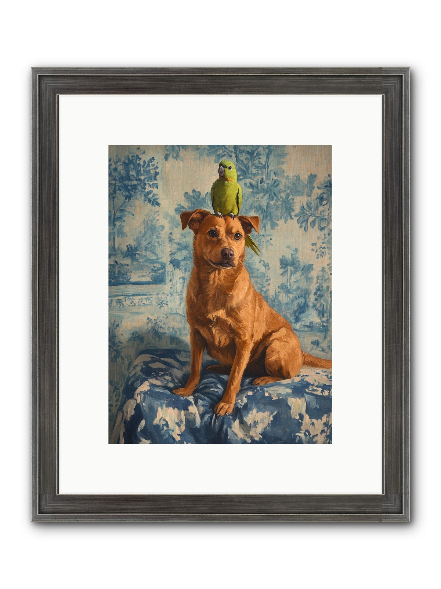 The Peculiar Perch Framed Print - Slimwoods Black/Silver 9x12