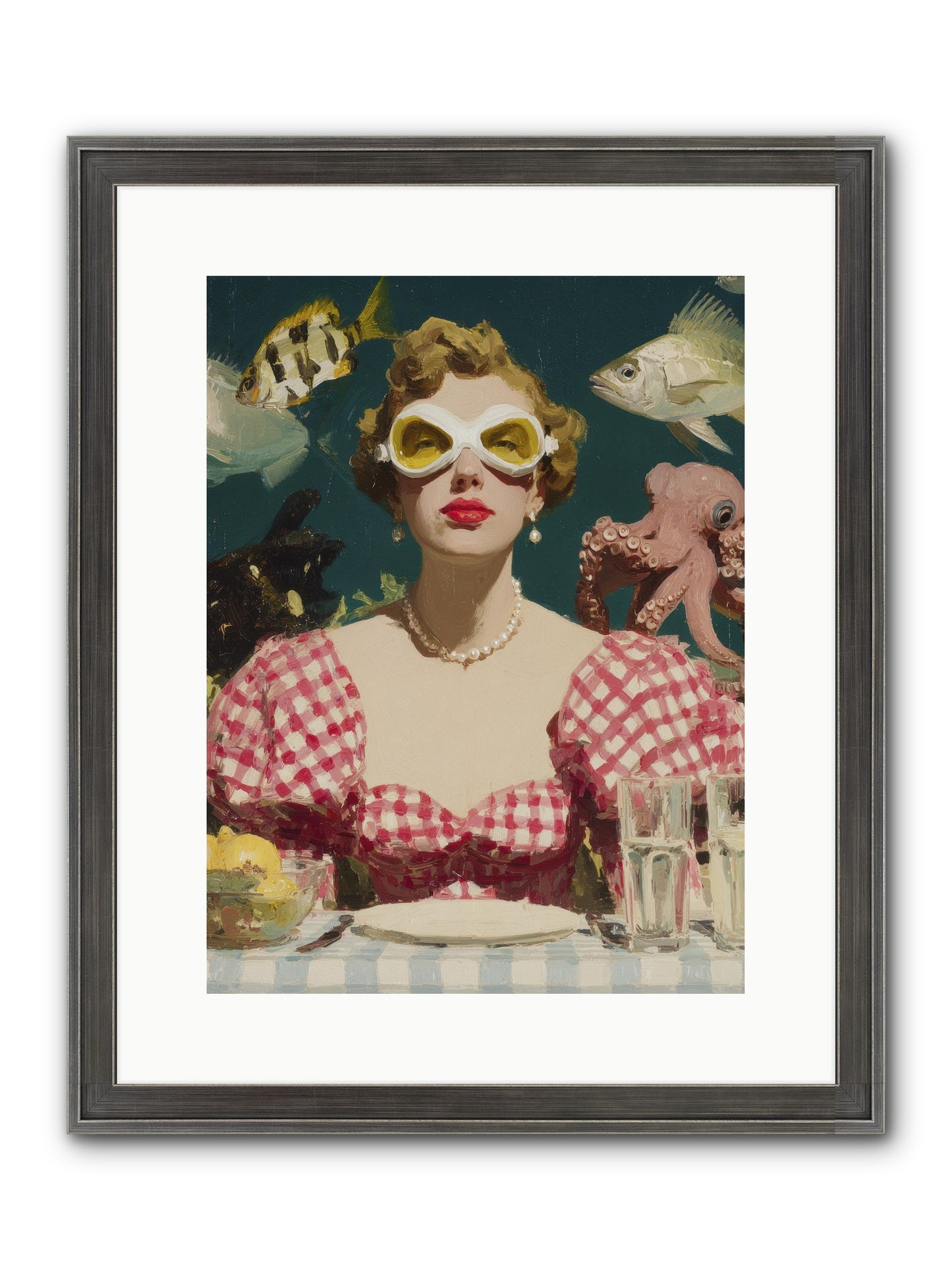 The Phantom Of Peony Street Framed Print - Slimwoods Black/Silver 12x16