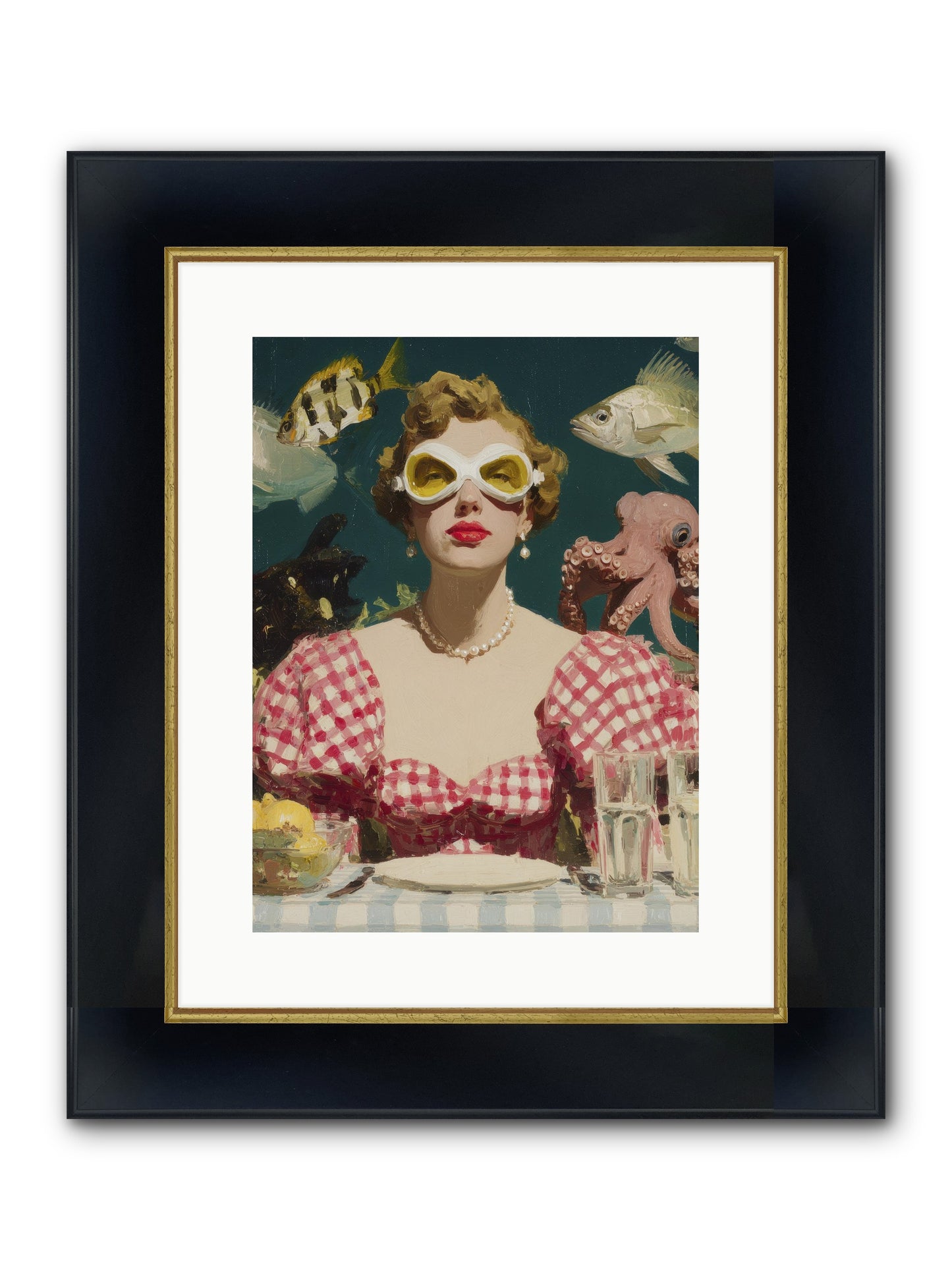 The Phantom Of Peony Street Framed Print - Wide Black w/Gold 12x16