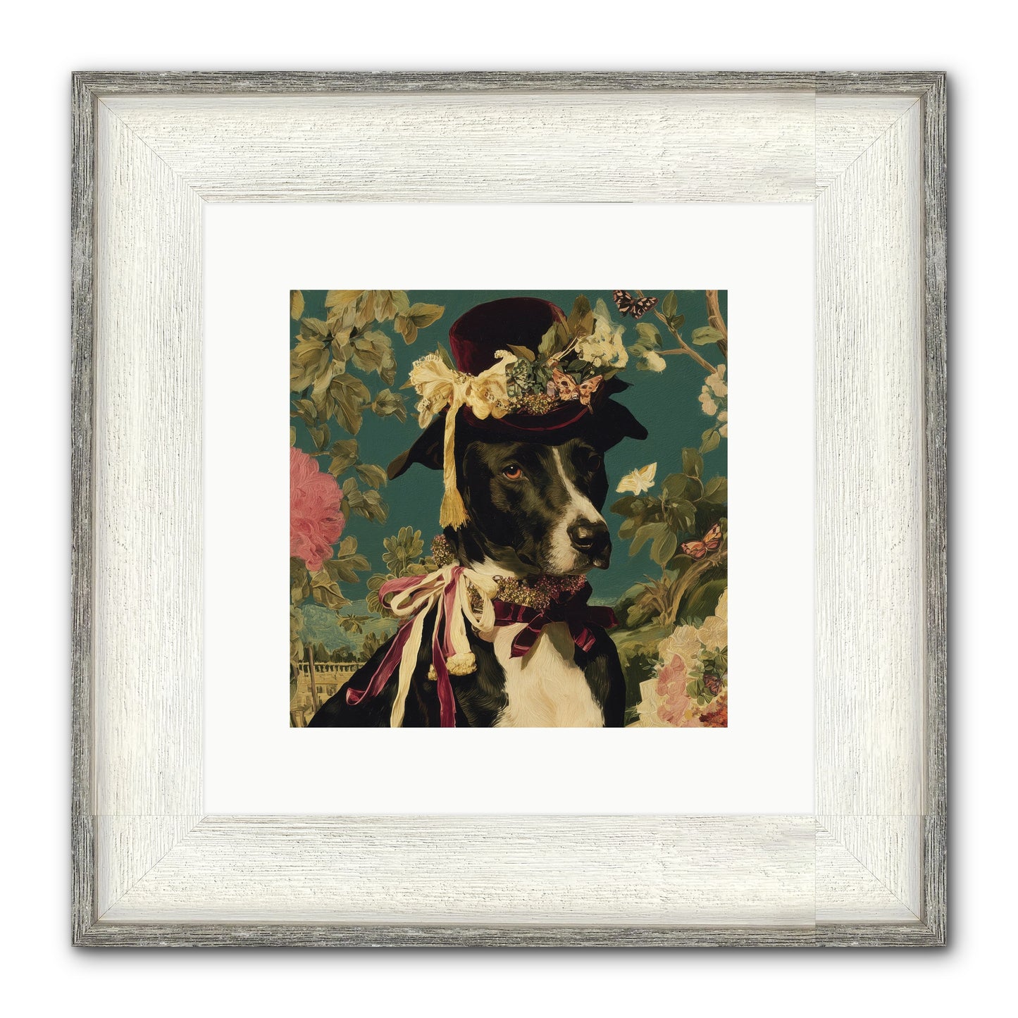 The Pickwick Waltz Framed Print - Driftwood White 10x10