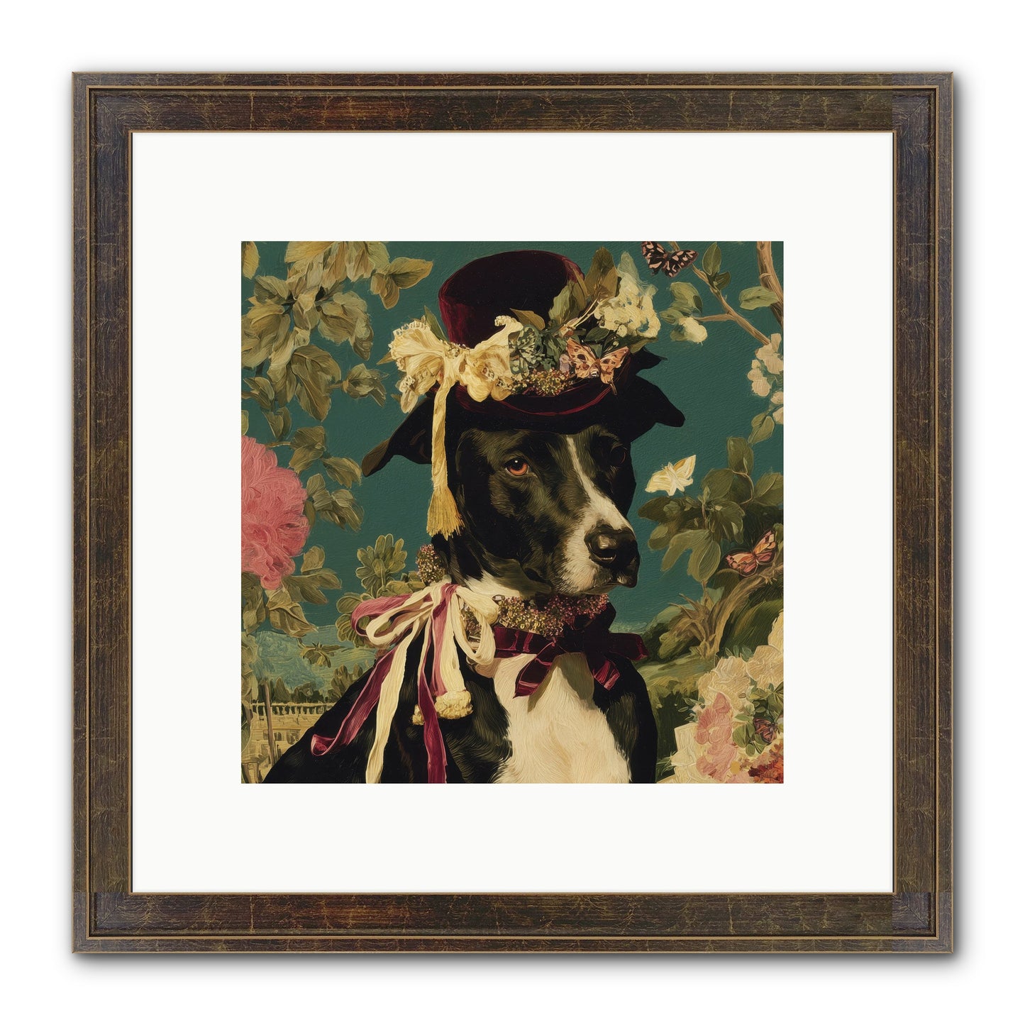 The Pickwick Waltz Framed Print - Slimwoods Black/Gold 10x10