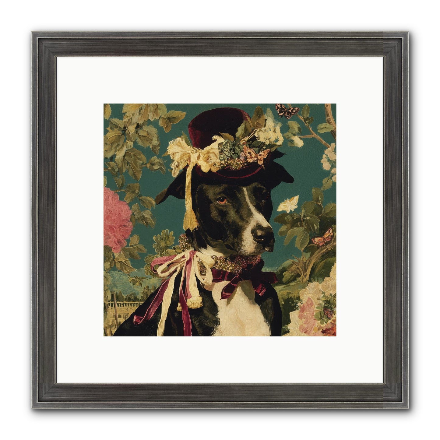 The Pickwick Waltz Framed Print - Slimwoods Black/Silver 10x10