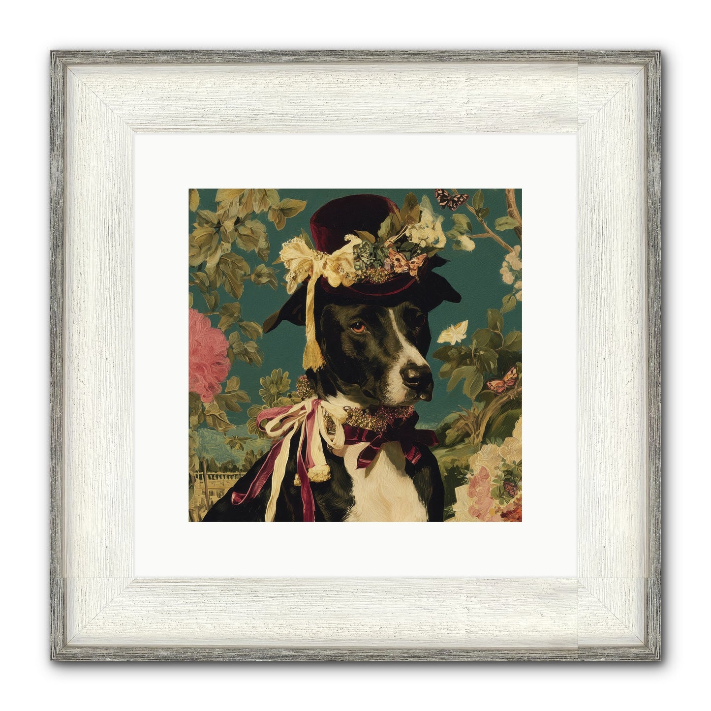 The Pickwick Waltz Framed Print - Driftwood White 12x12