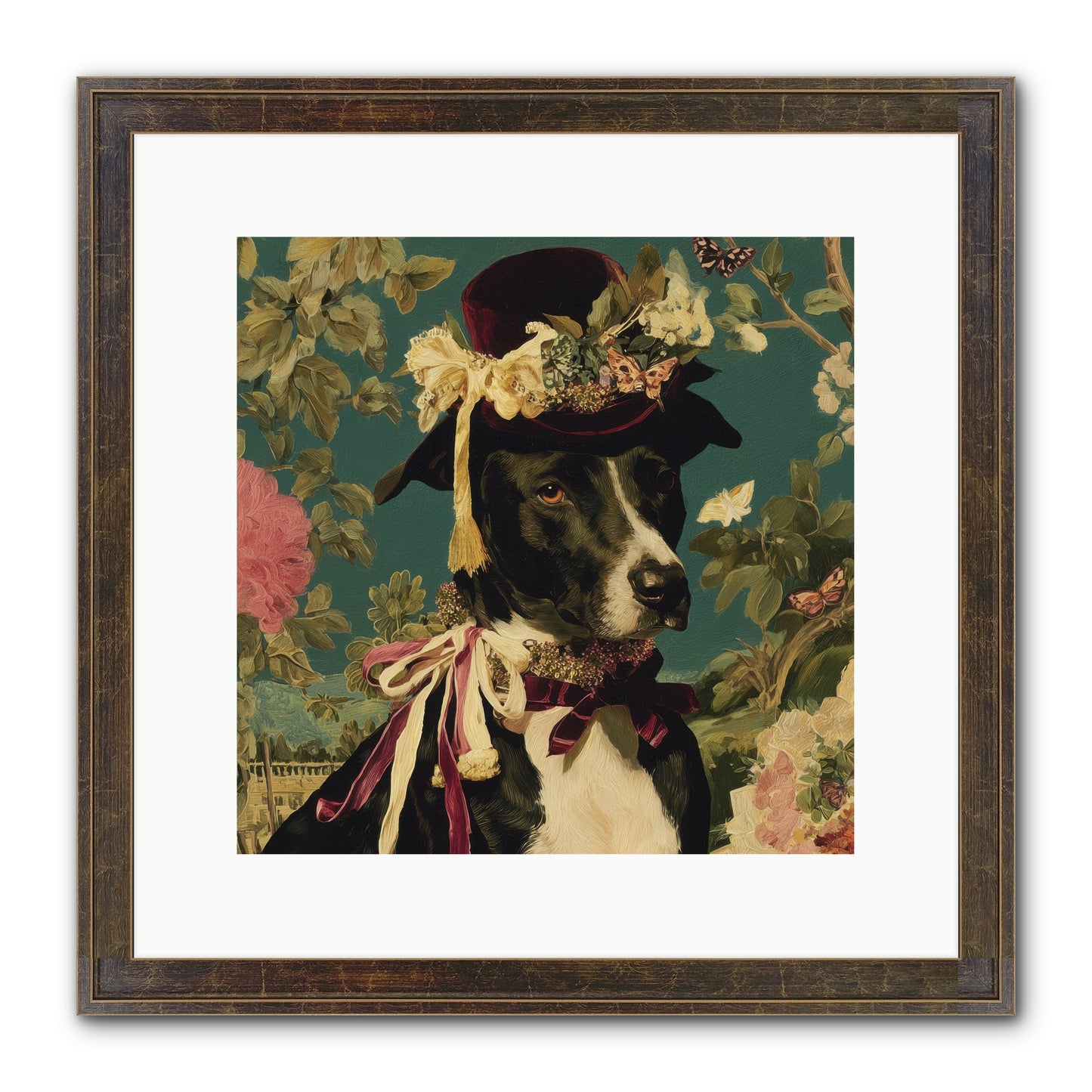 The Pickwick Waltz Framed Print - Slimwoods Black/Gold 12x12
