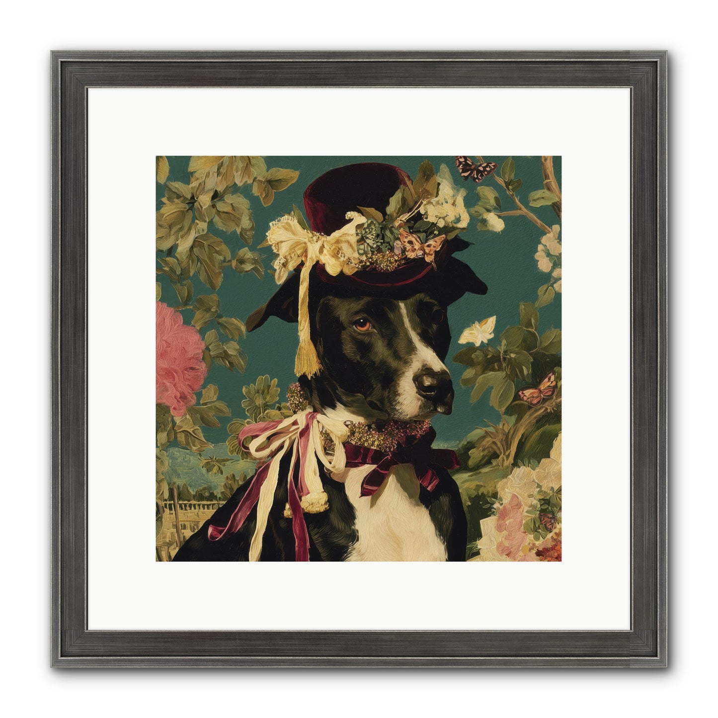 The Pickwick Waltz Framed Print - Slimwoods Black/Silver 12x12