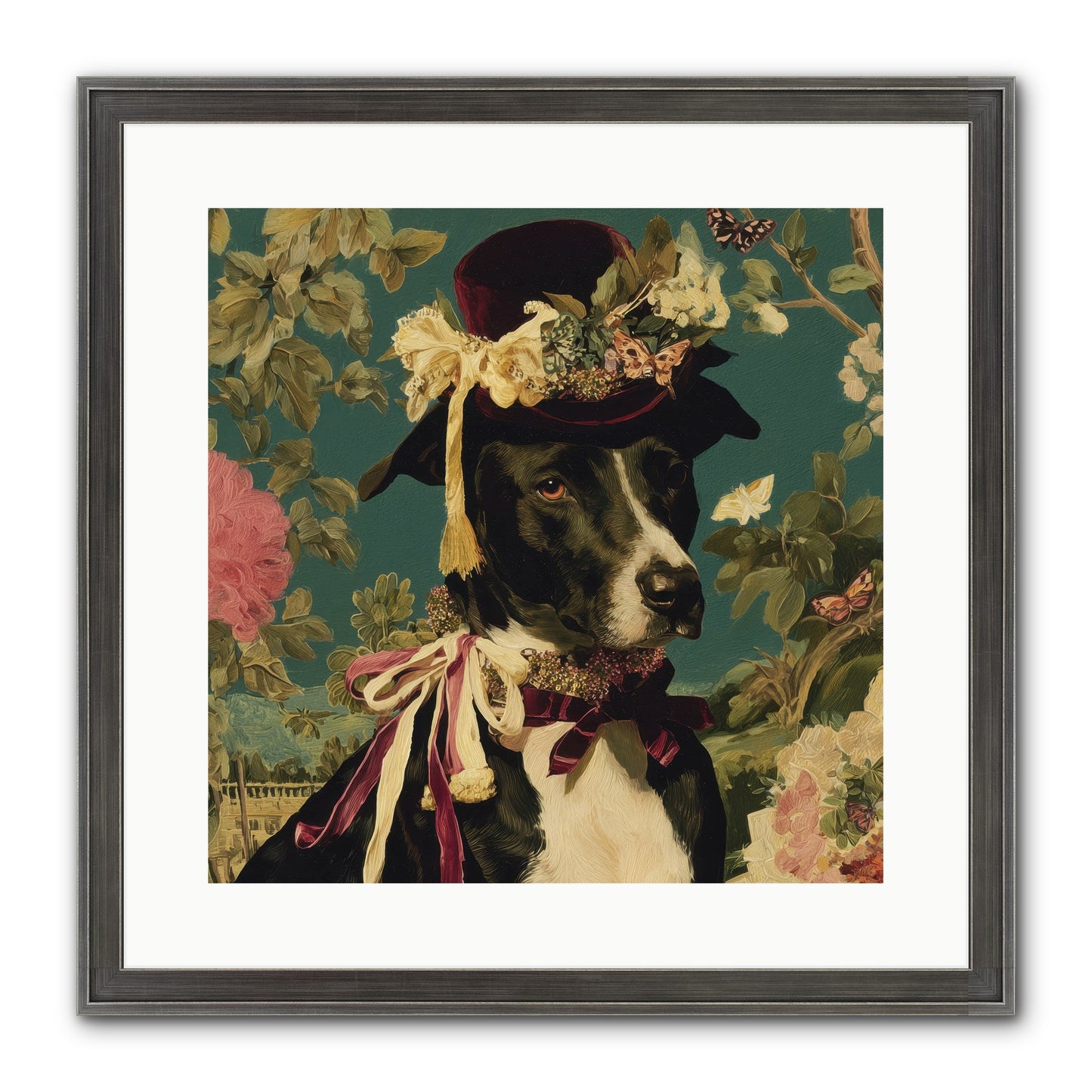 The Pickwick Waltz Framed Print - Slimwoods Black/Silver 16x16