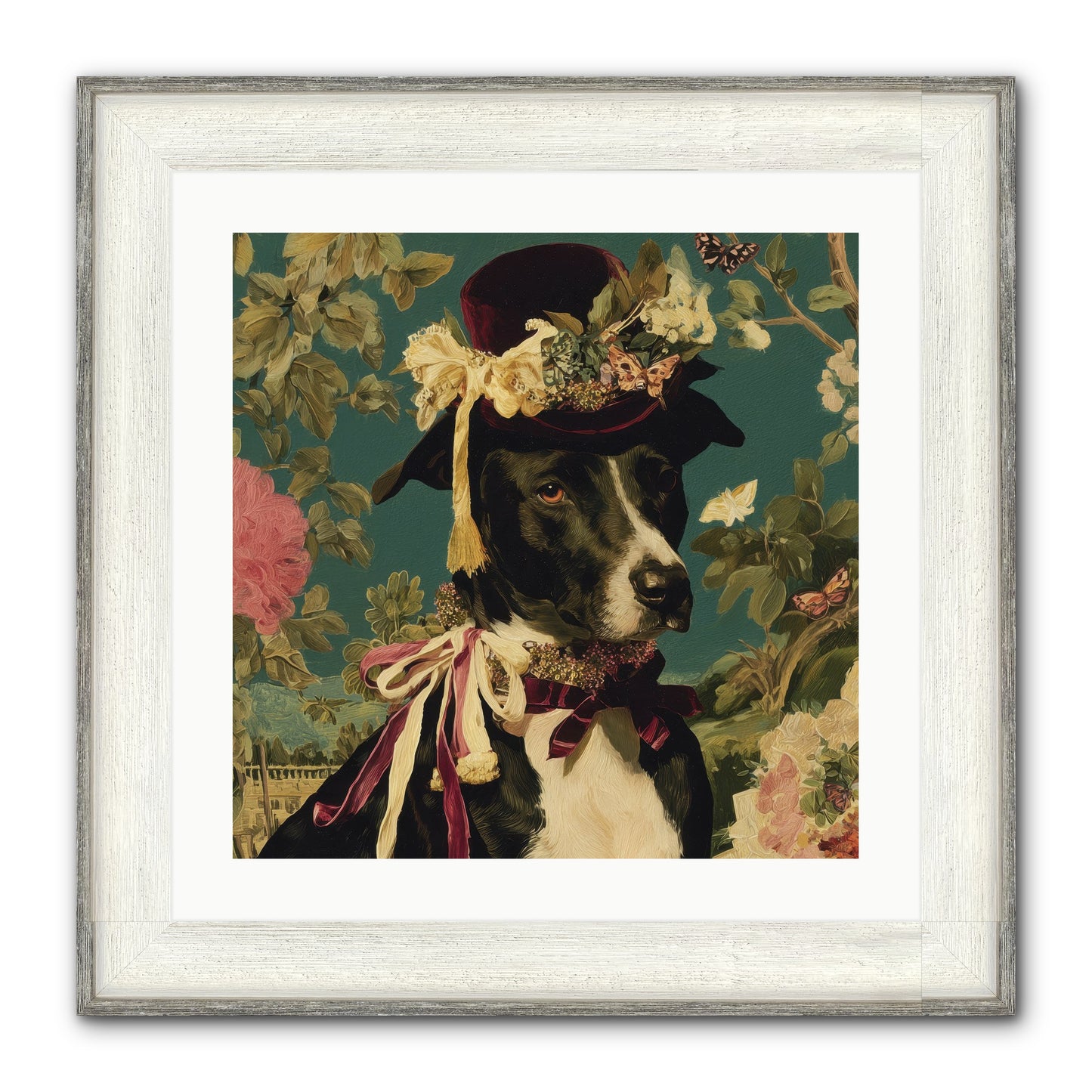 The Pickwick Waltz Framed Print - Driftwood White 20x20