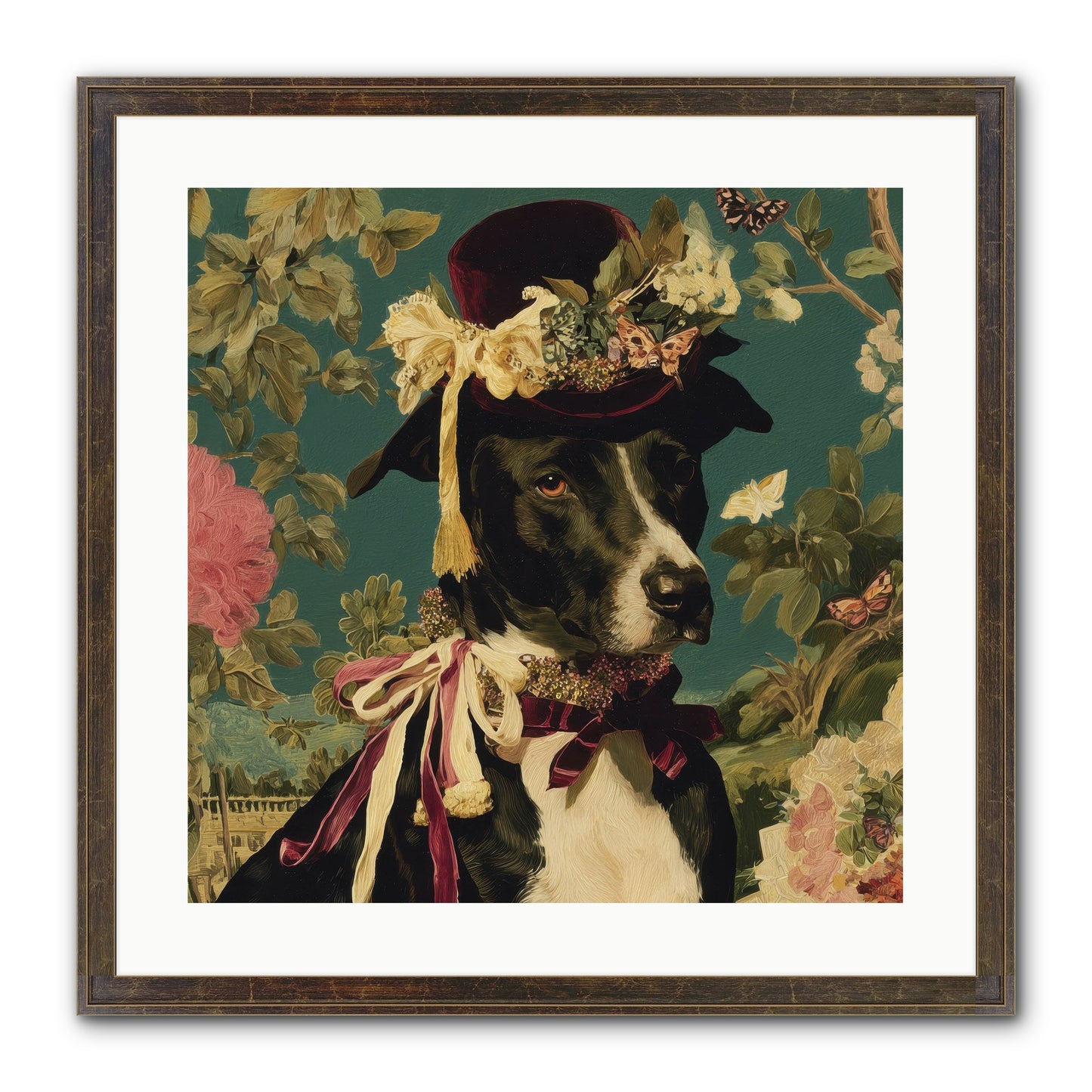 The Pickwick Waltz Framed Print - Slimwoods Black/Gold 20x20