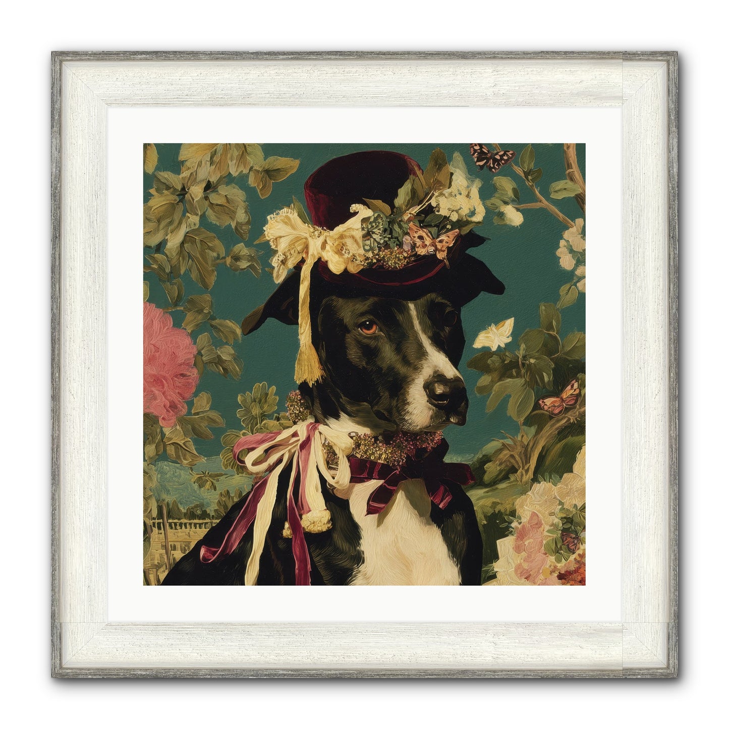 The Pickwick Waltz Framed Print - Driftwood White 24x24