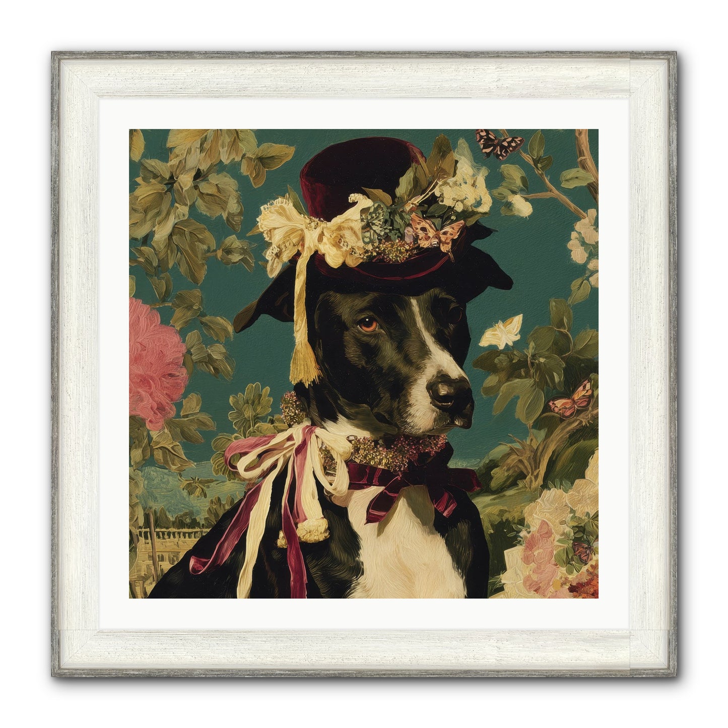 The Pickwick Waltz Framed Print - Driftwood White 30x30
