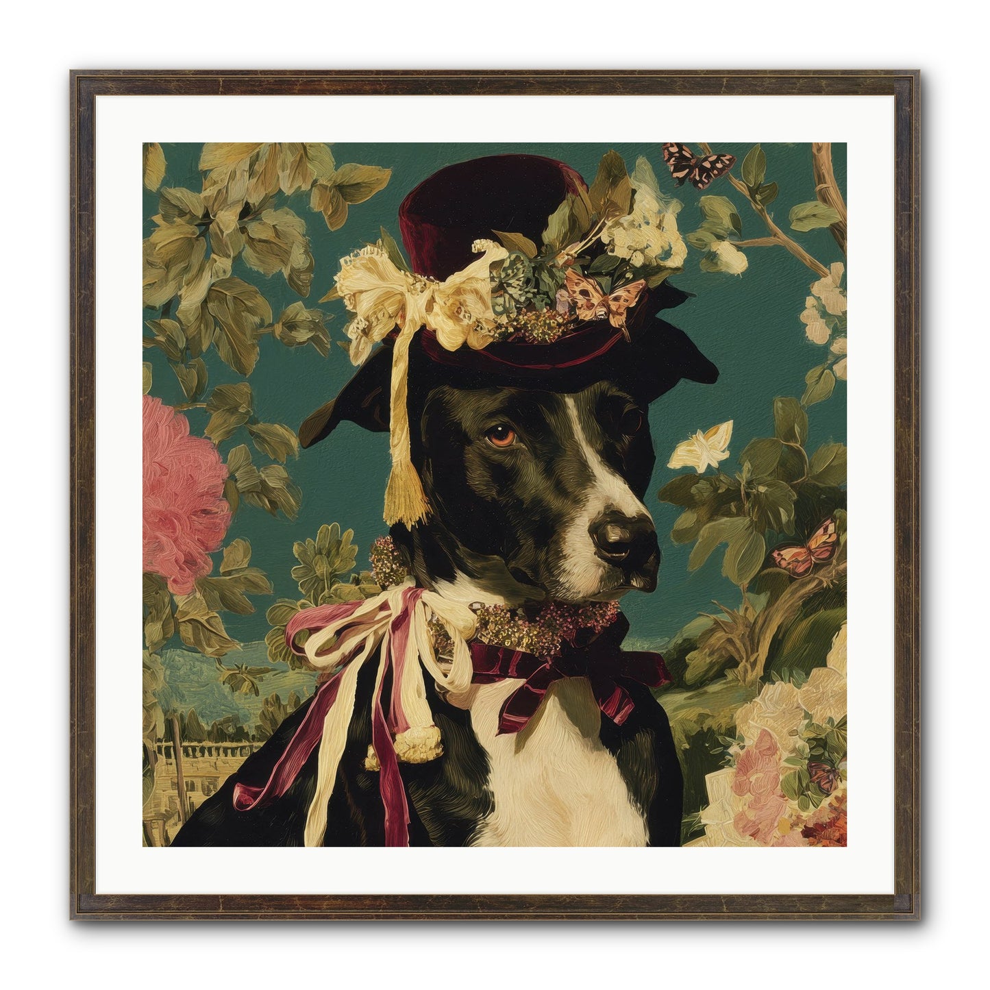 The Pickwick Waltz Framed Print - Slimwoods Black/Gold 30x30