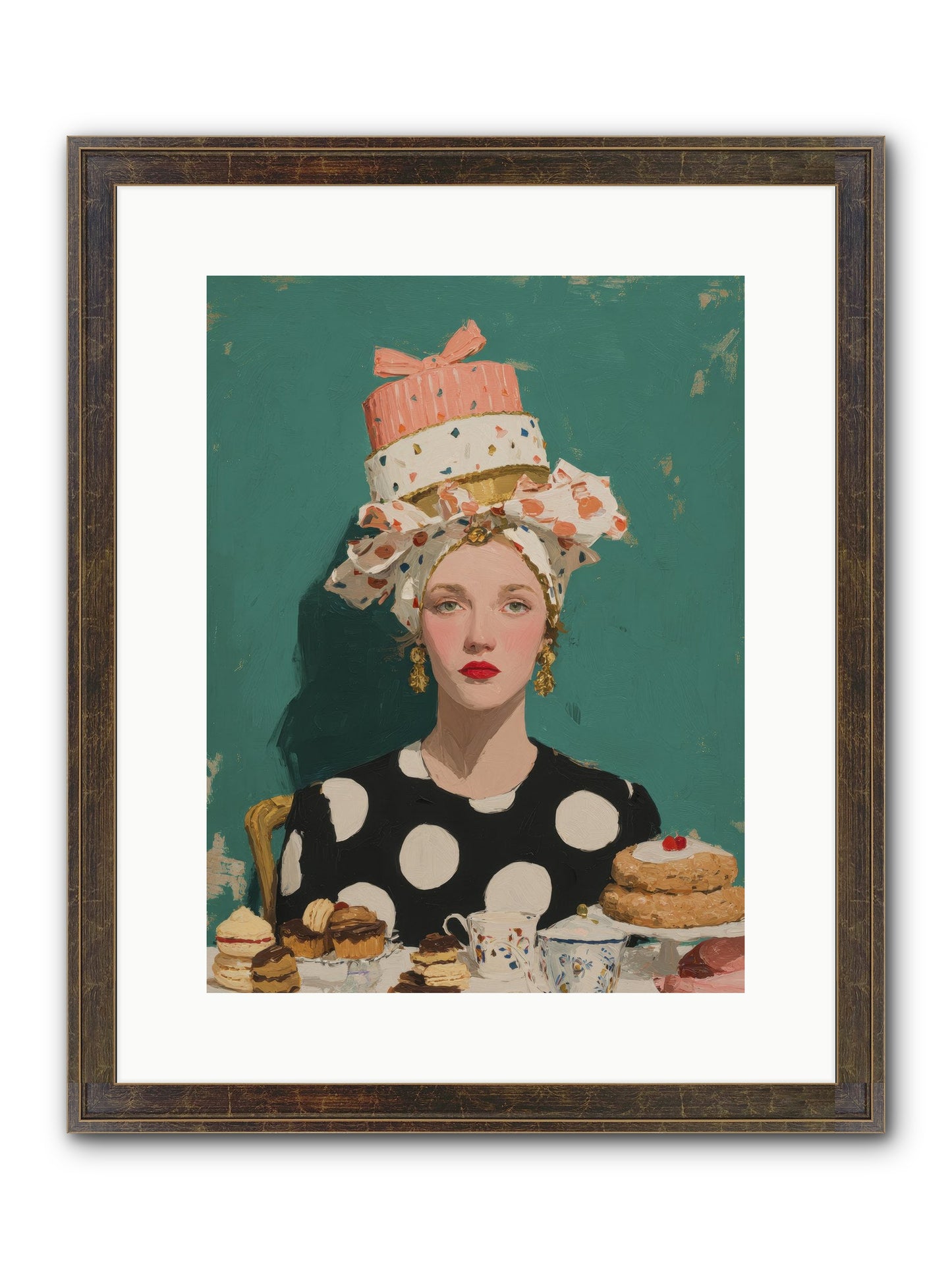 The Picnic Edit Framed Print - Slimwoods Black/Gold 12x16