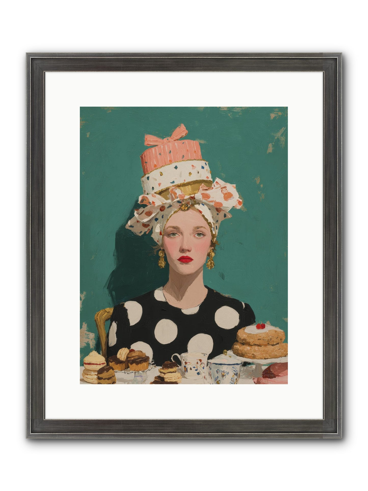 The Picnic Edit Framed Print - Slimwoods Black/Silver 12x16