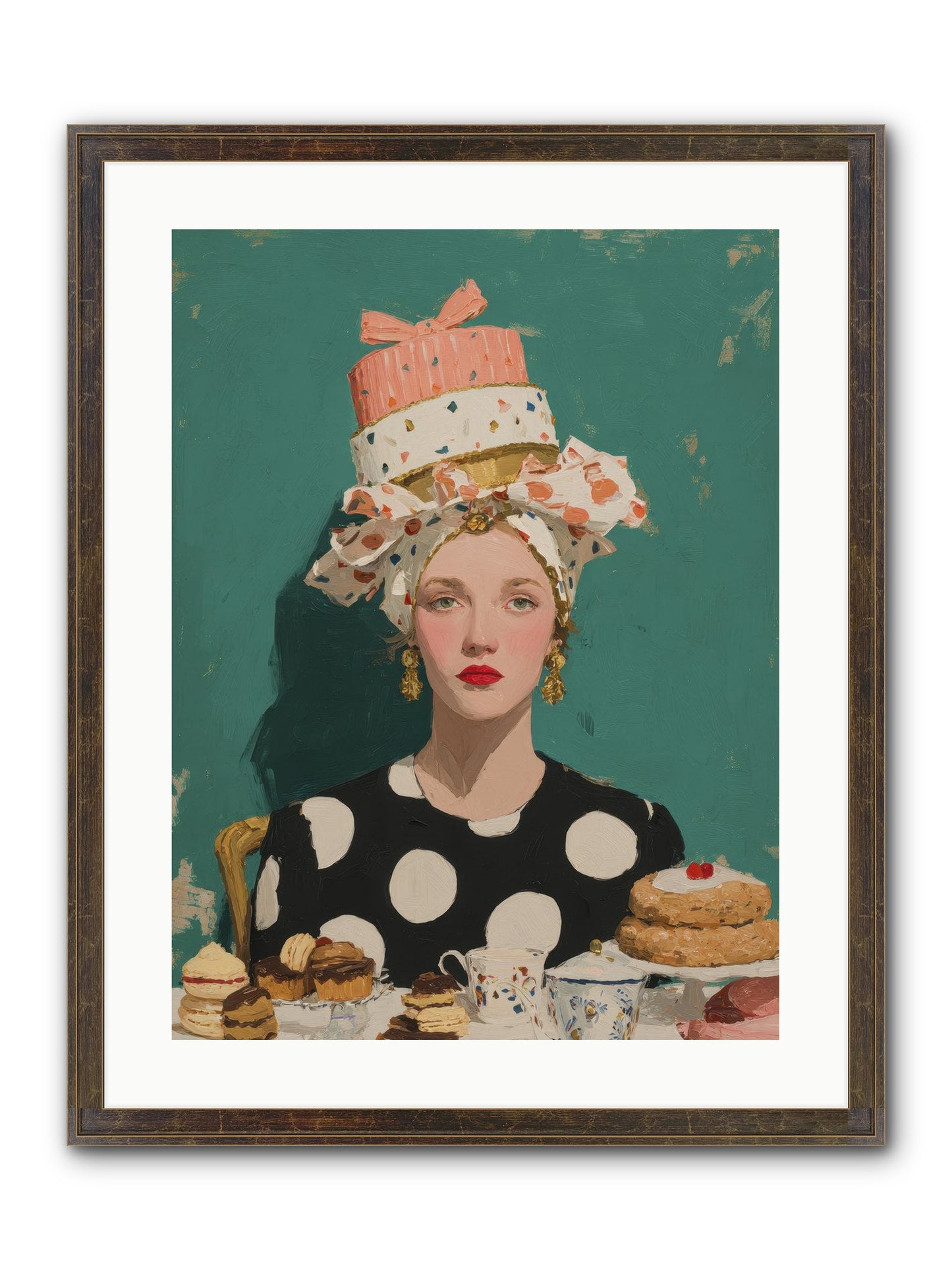 The Picnic Edit Framed Print - Slimwoods Black/Gold 18x24
