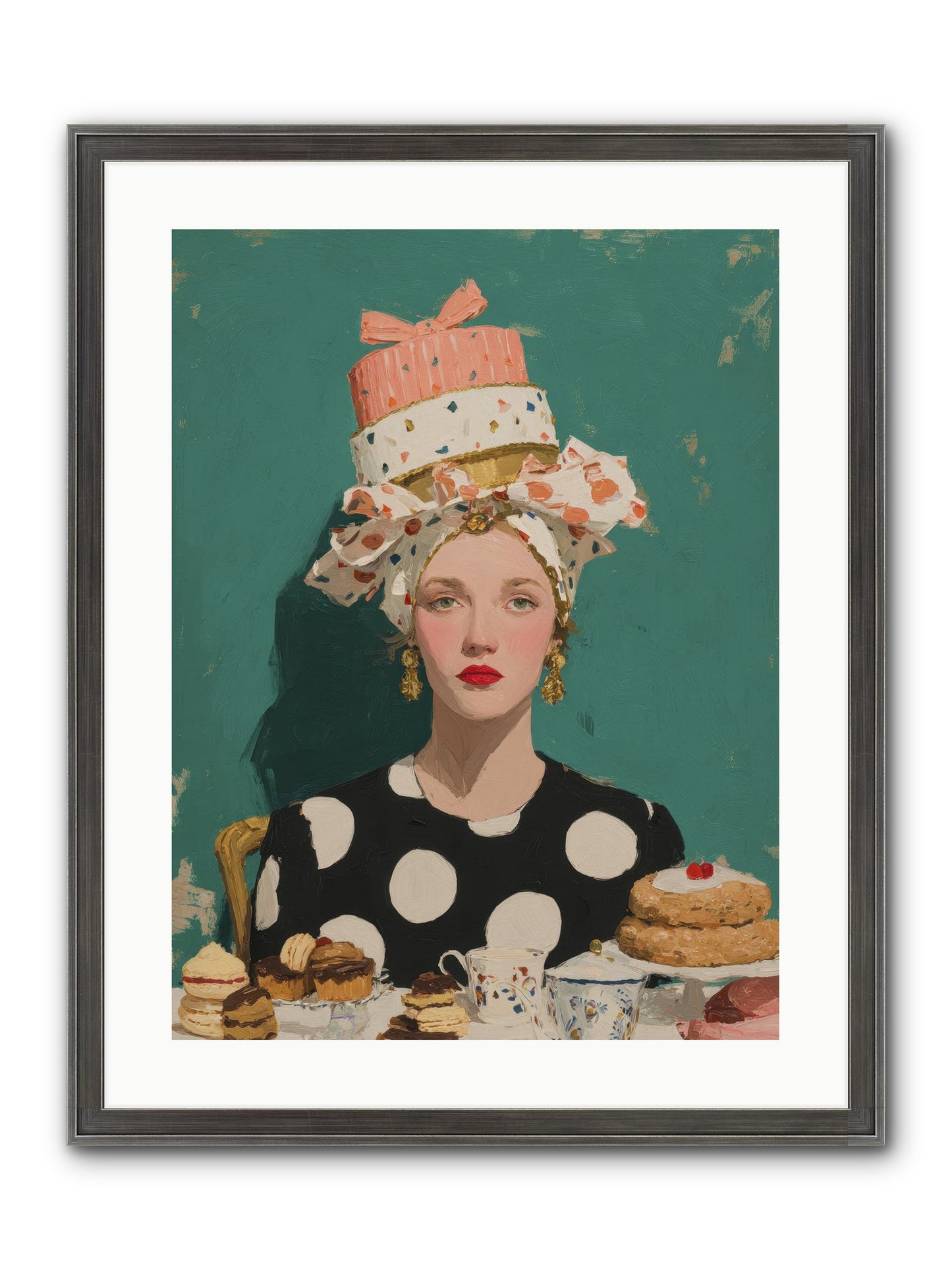 The Picnic Edit Framed Print - Slimwoods Black/Silver 18x24