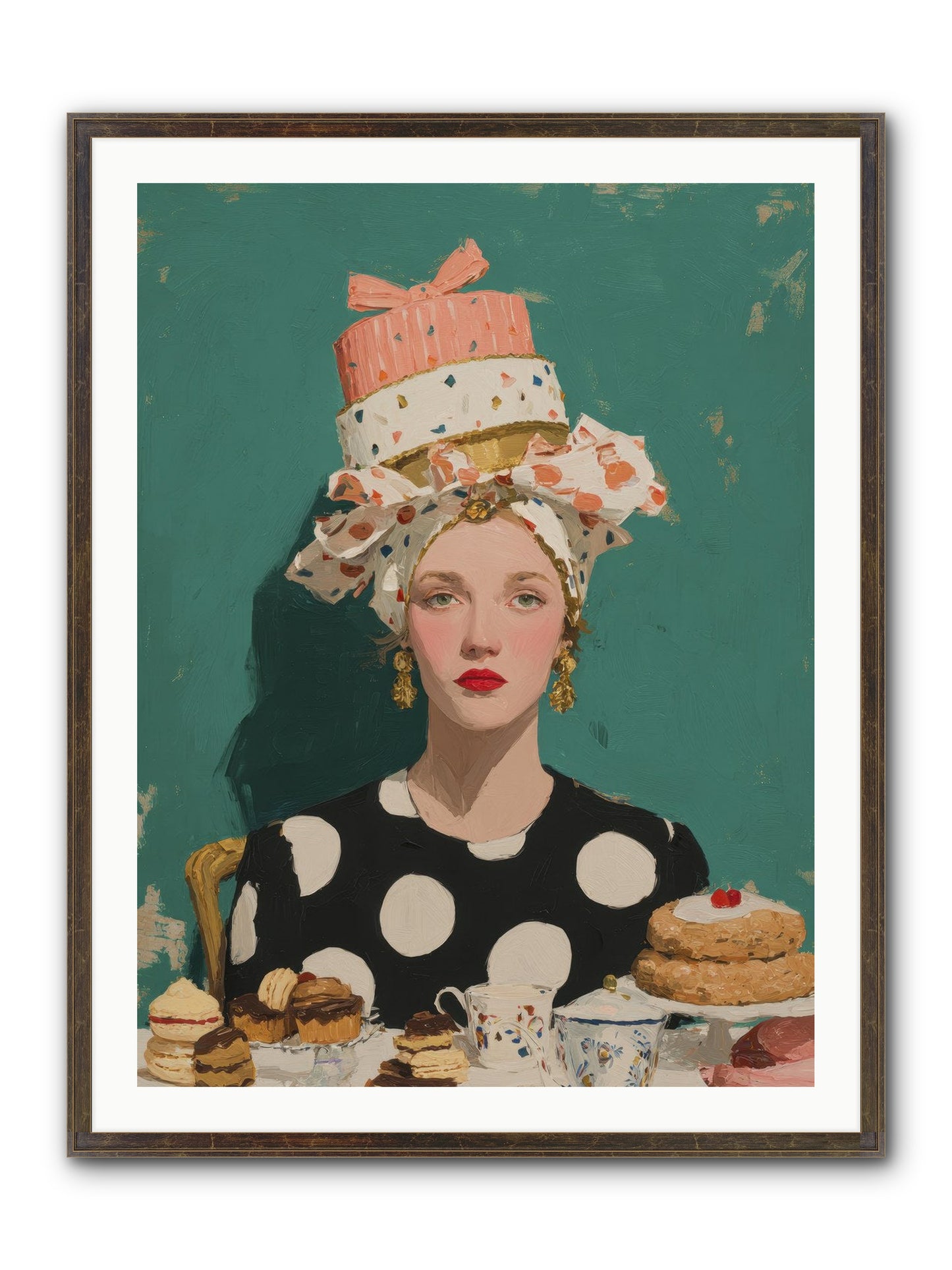 The Picnic Edit Framed Print - Slimwoods Black/Gold 30x40