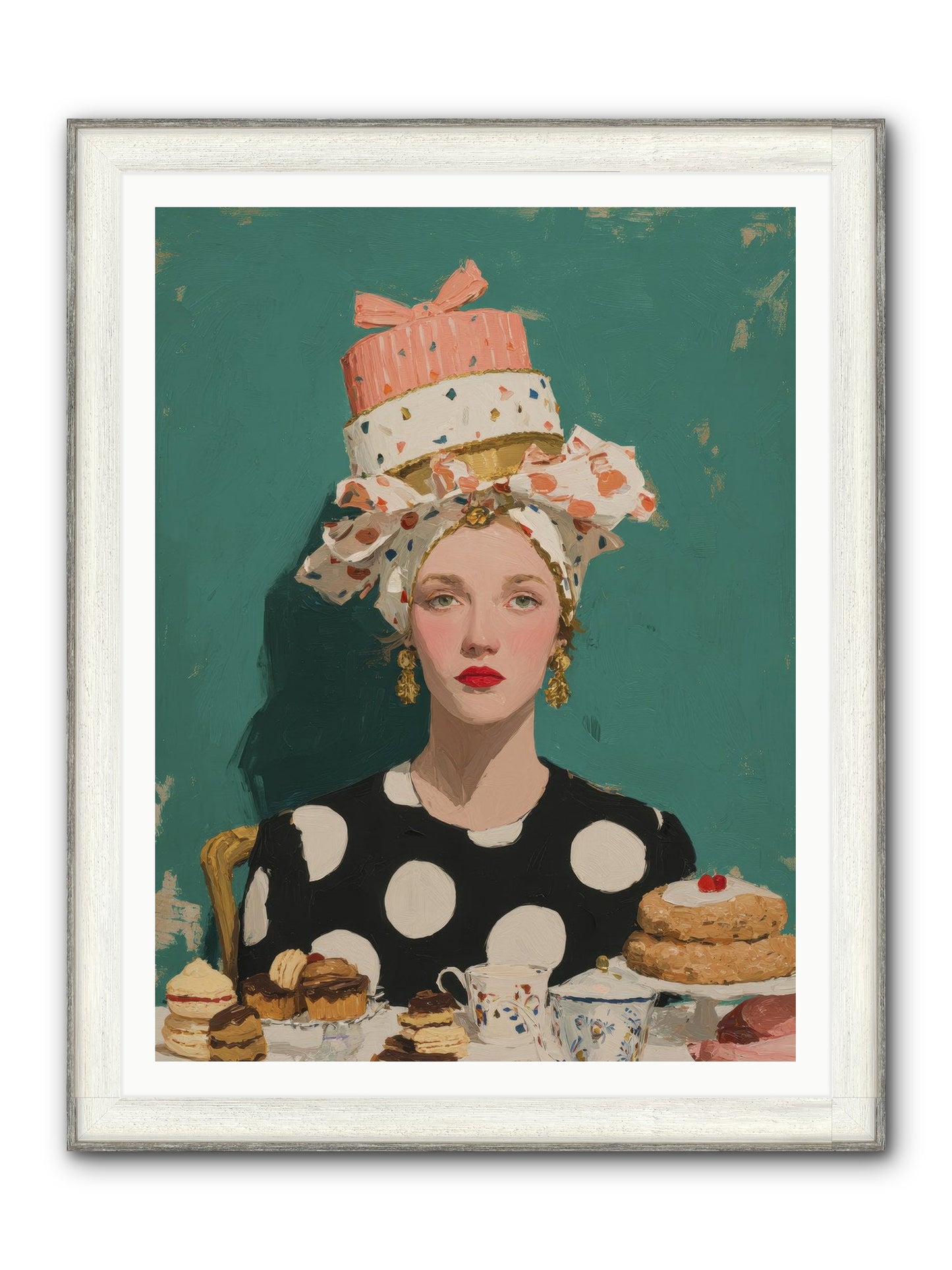 The Picnic Edit Framed Print - Driftwood White 36x48