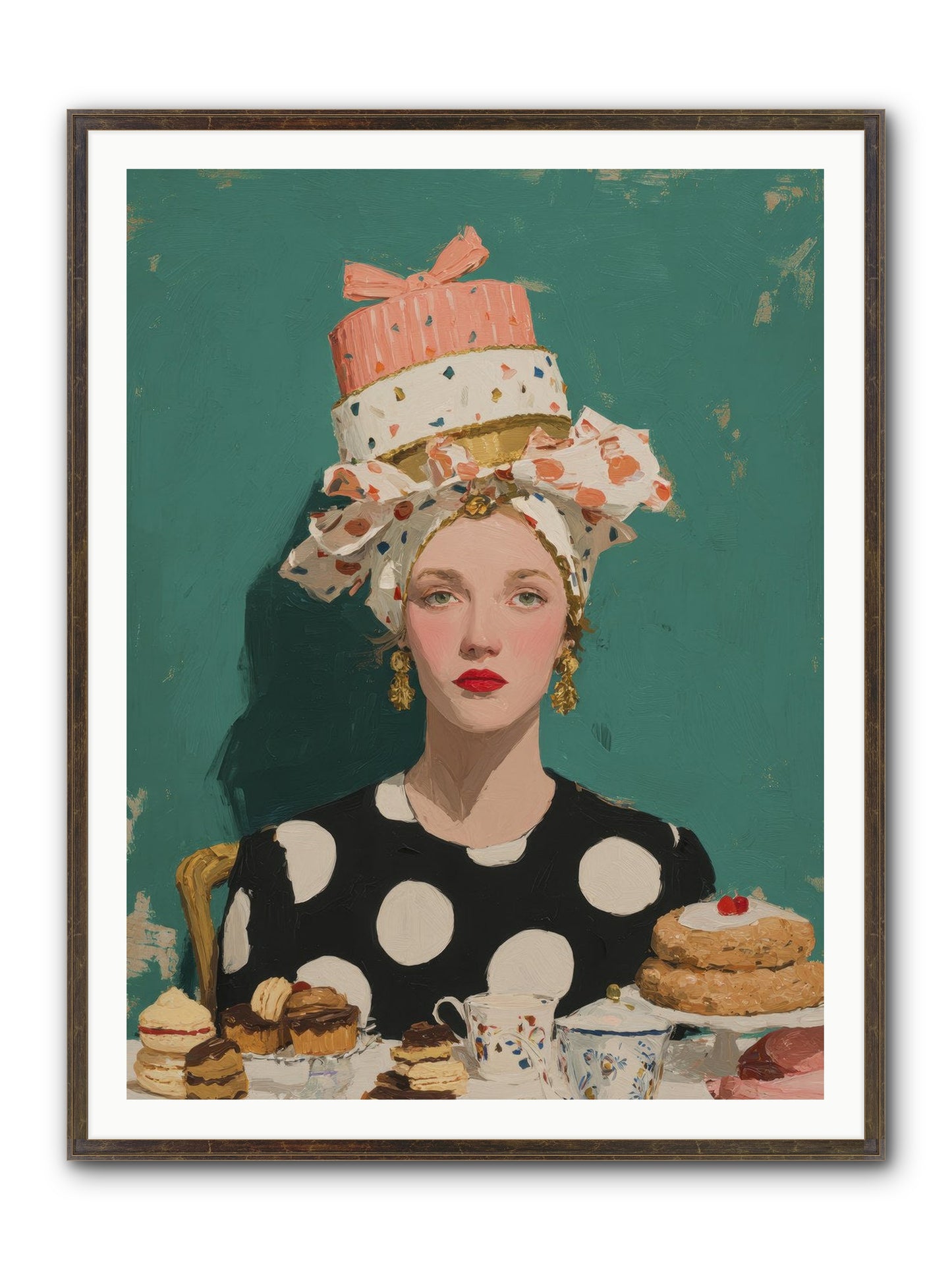 The Picnic Edit Framed Print - Slimwoods Black/Gold 36x48