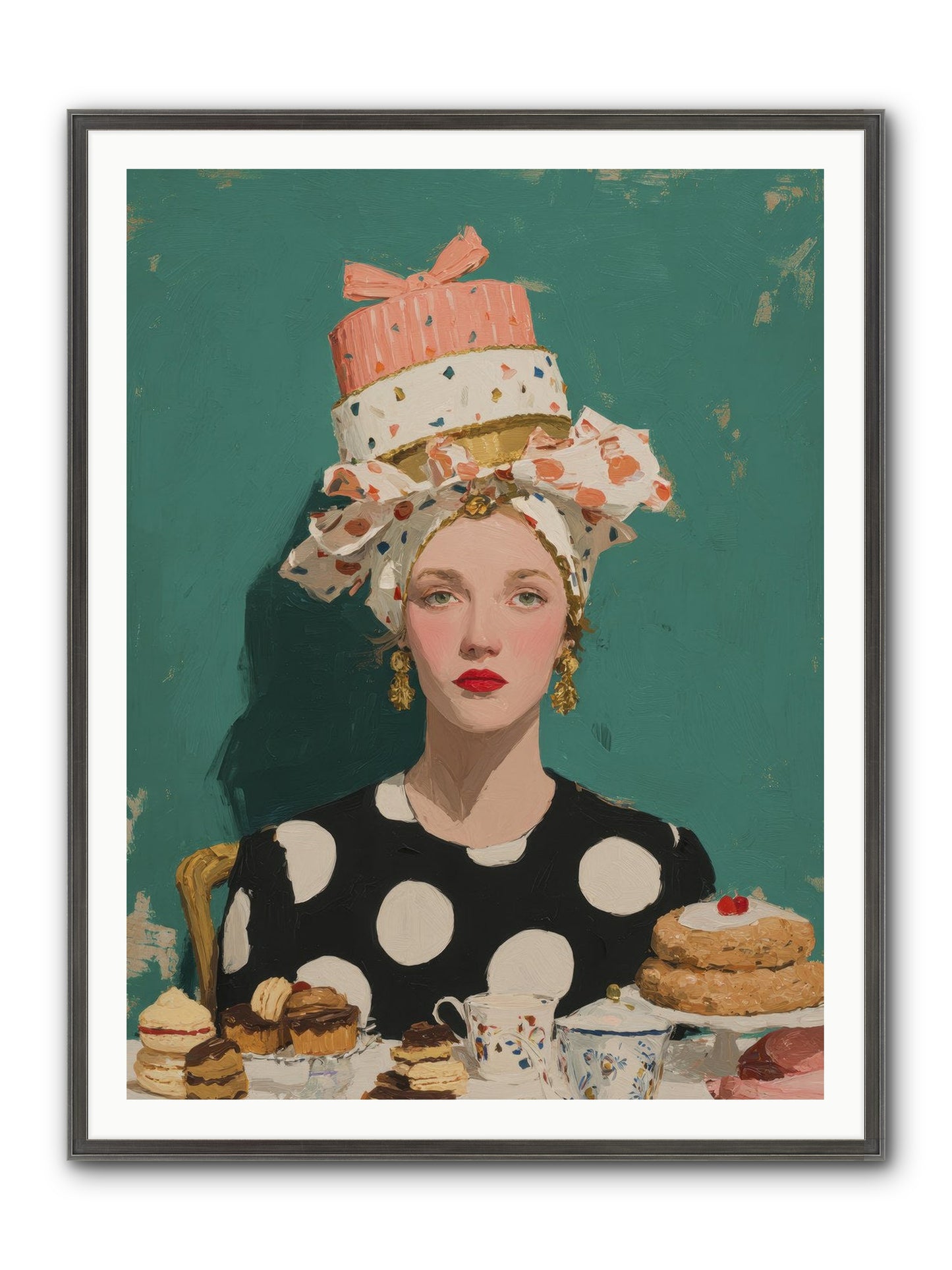 The Picnic Edit Framed Print - Slimwoods Black/Silver 36x48