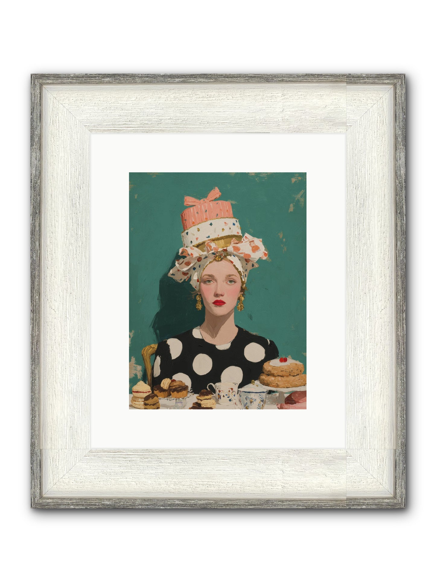 The Picnic Edit Framed Print - Driftwood White 9x12