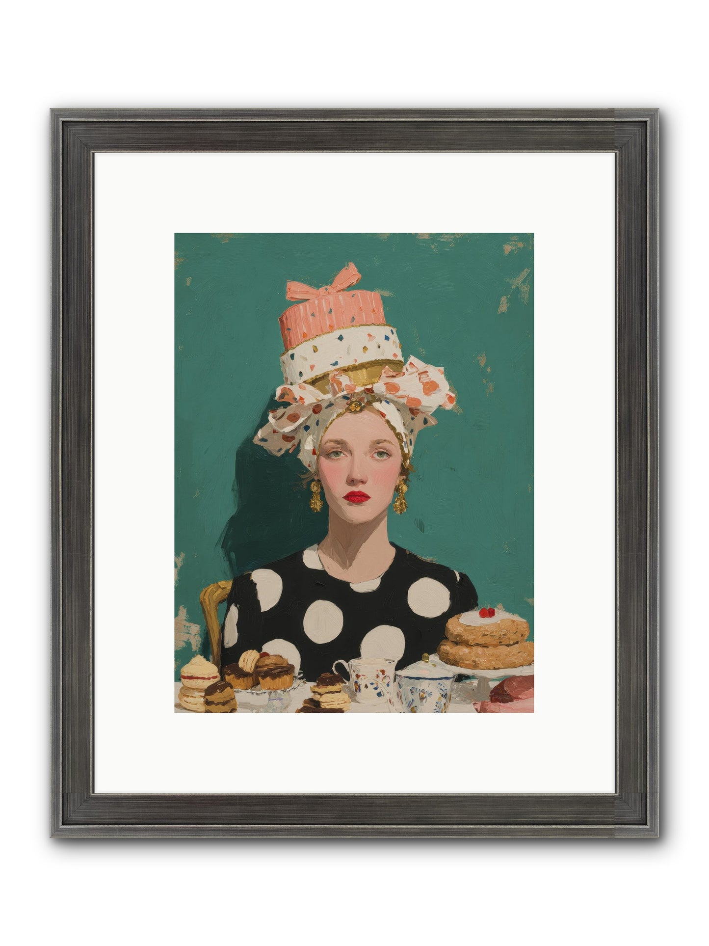 The Picnic Edit Framed Print - Slimwoods Black/Silver 9x12